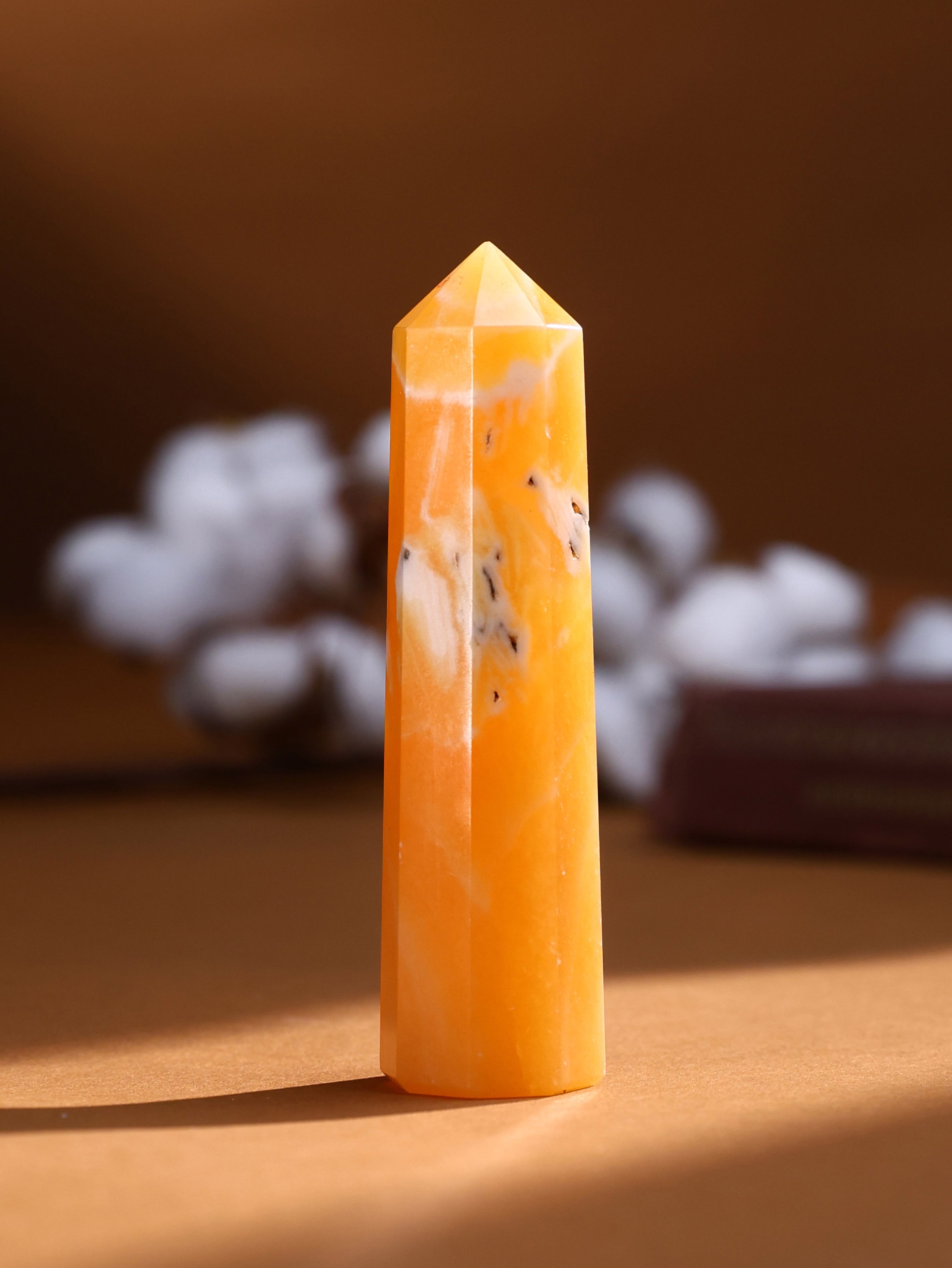 Gemstone Tower - Orange Calcite