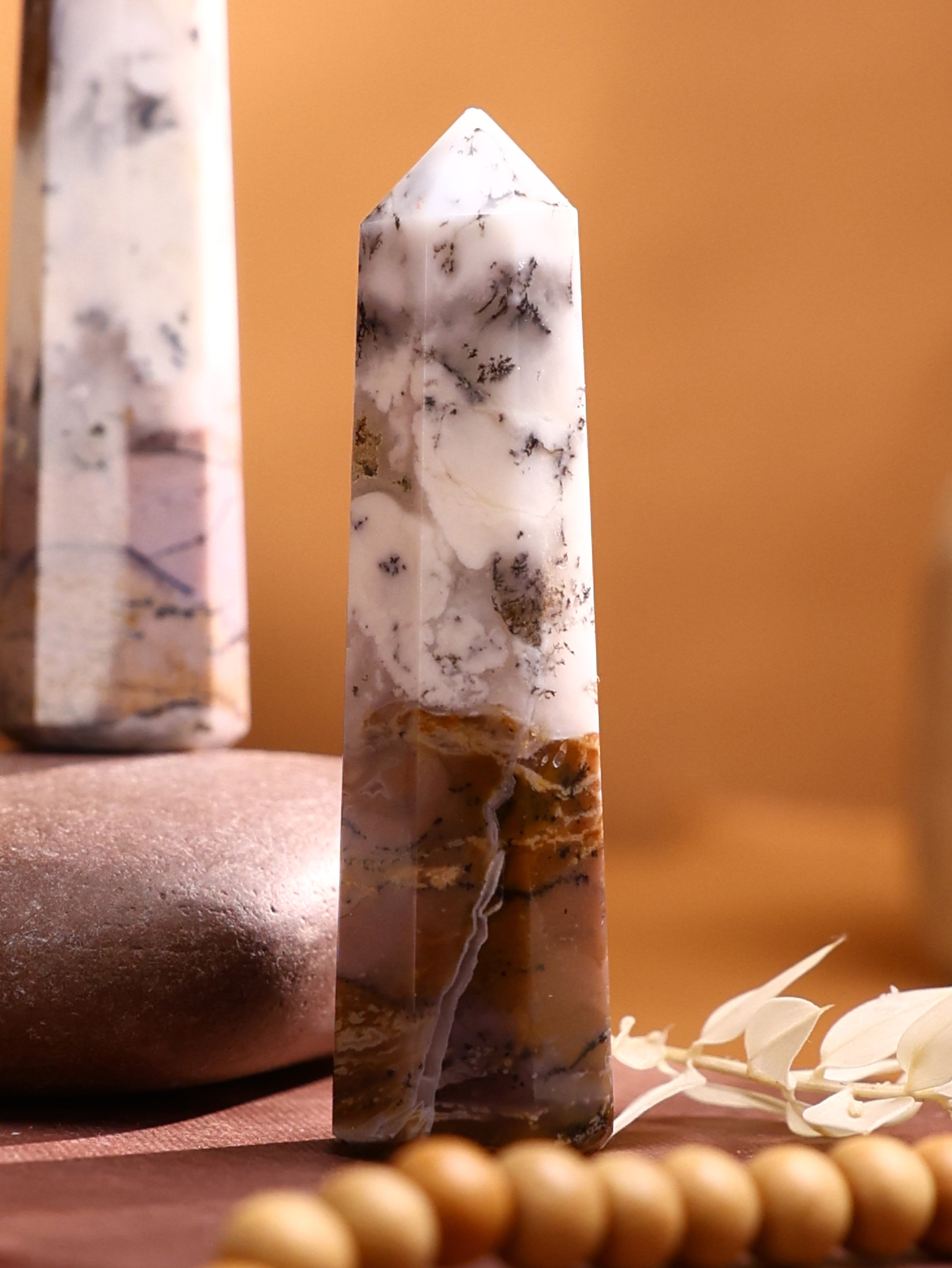 Gemstone Tower - Dendrite Opal