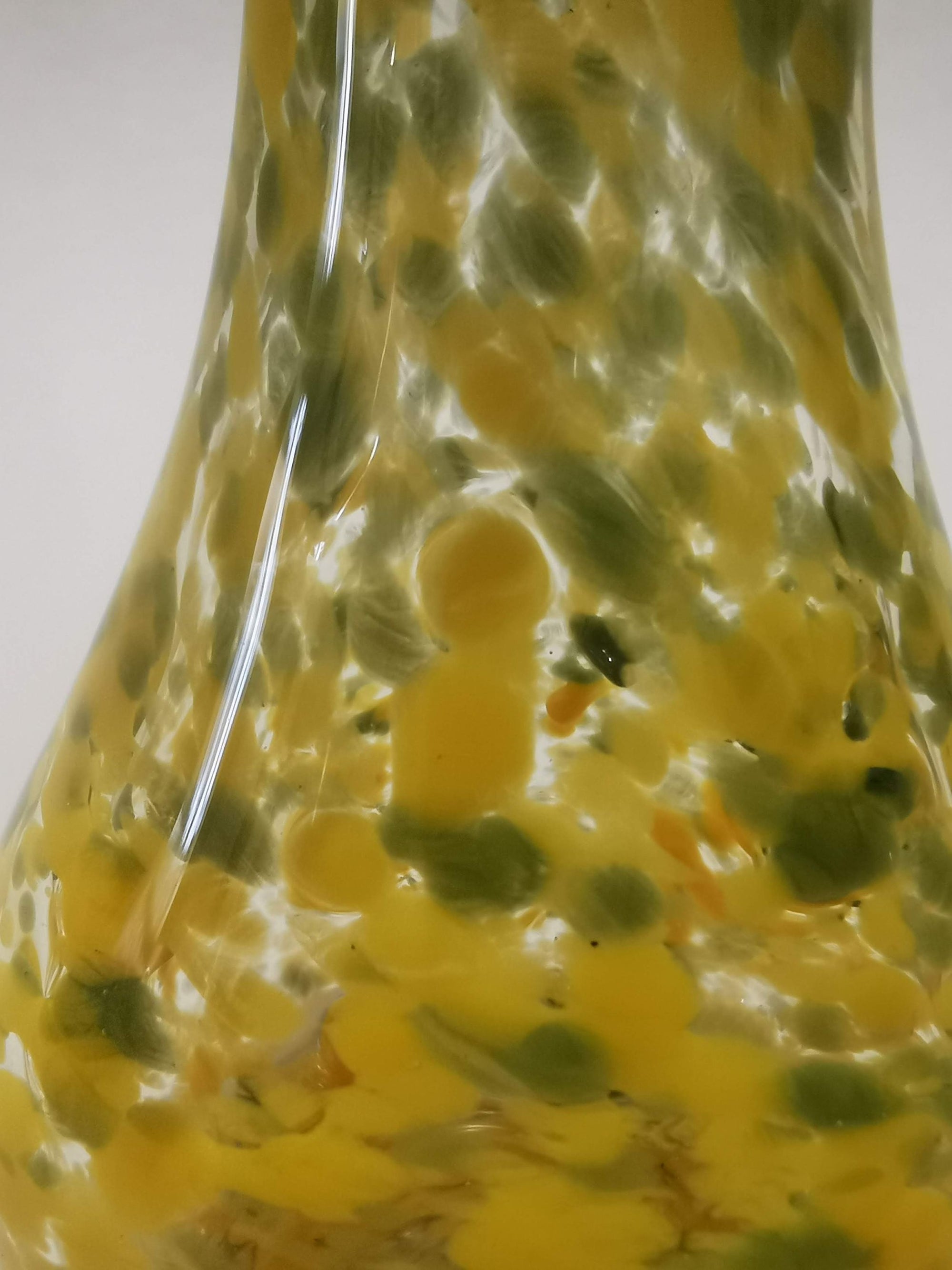Murano Glass Style Decoration- Color Splash Pear Art Glass