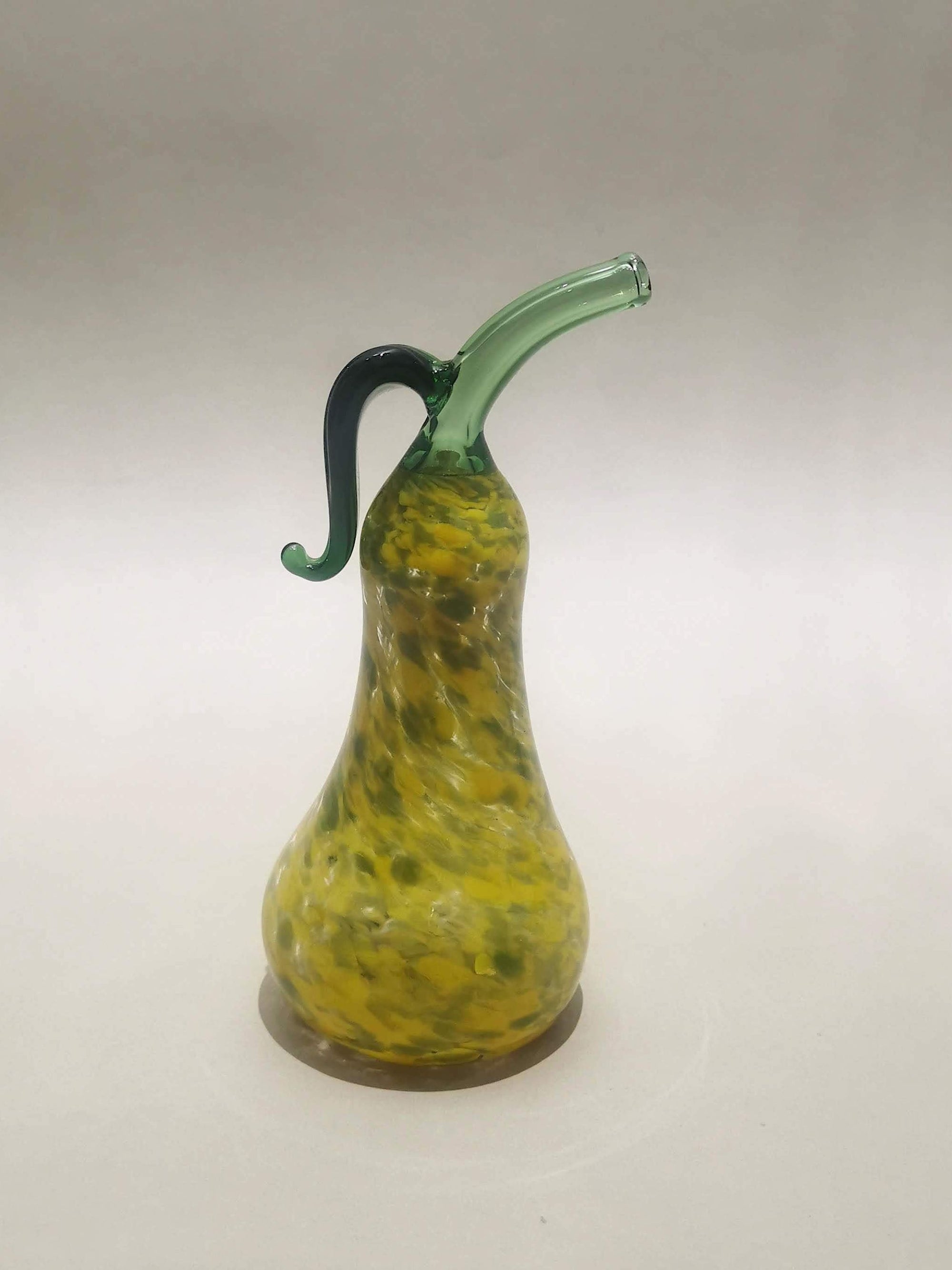 Murano Glass Style Decoration- Color Splash Pear Art Glass