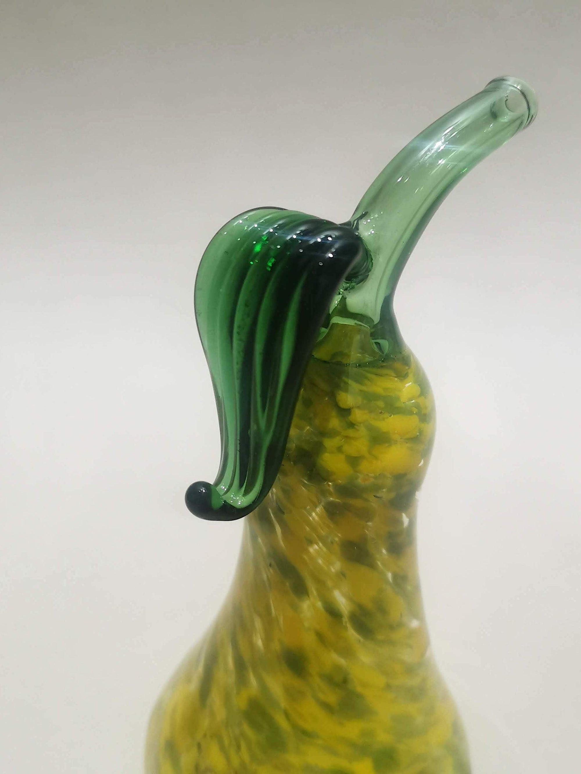 Murano Glass Style Decoration- Color Splash Pear Art Glass
