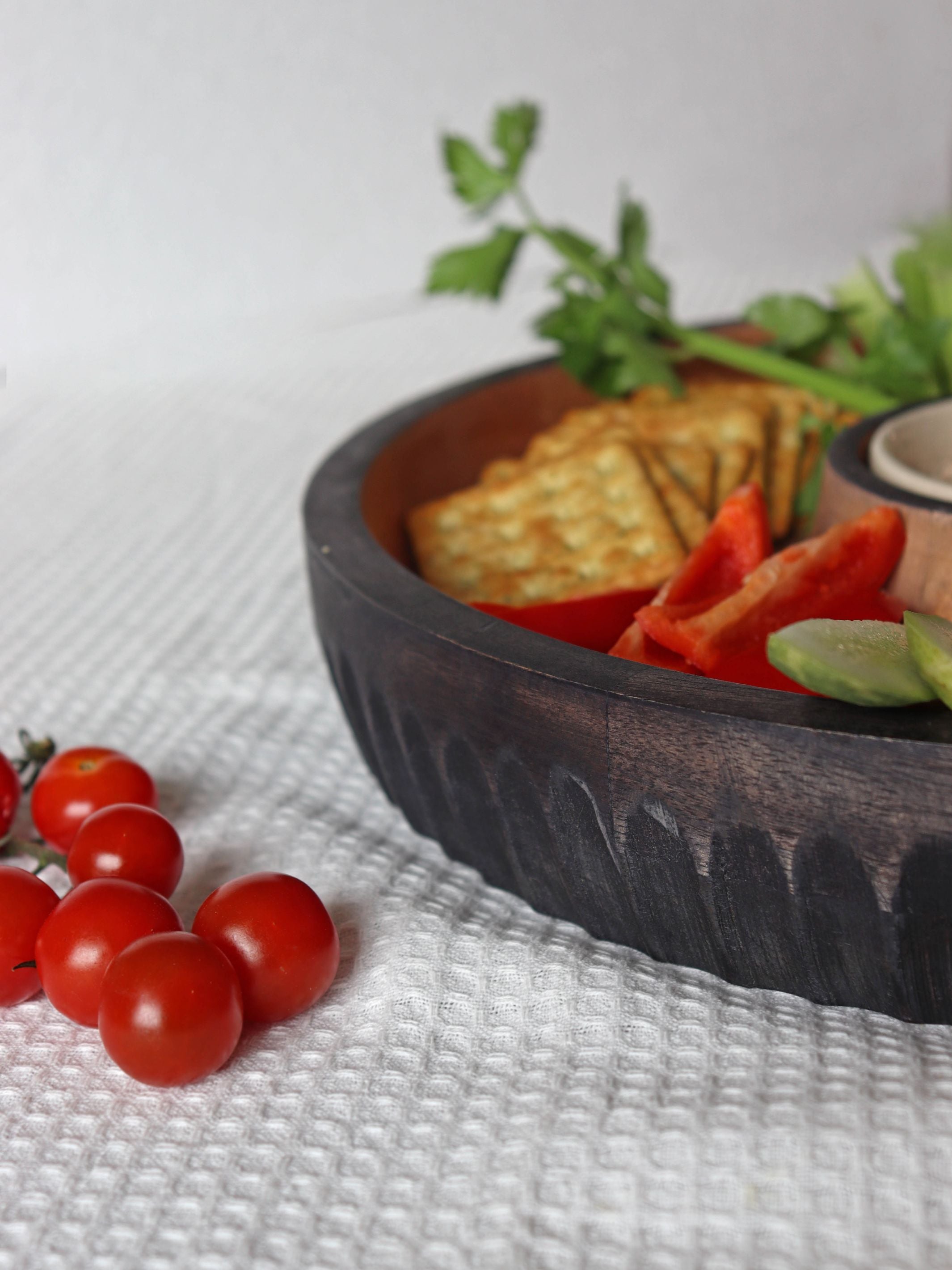 Dual Tone Wooden Chip N Dip