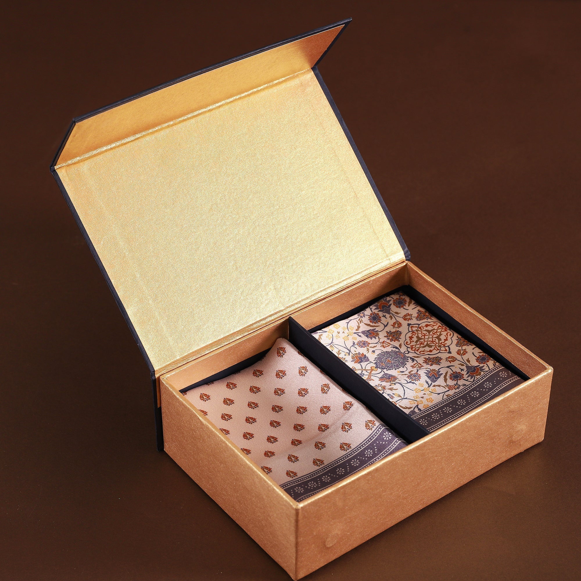 Ornate Blossom Pocket Square Gift Set