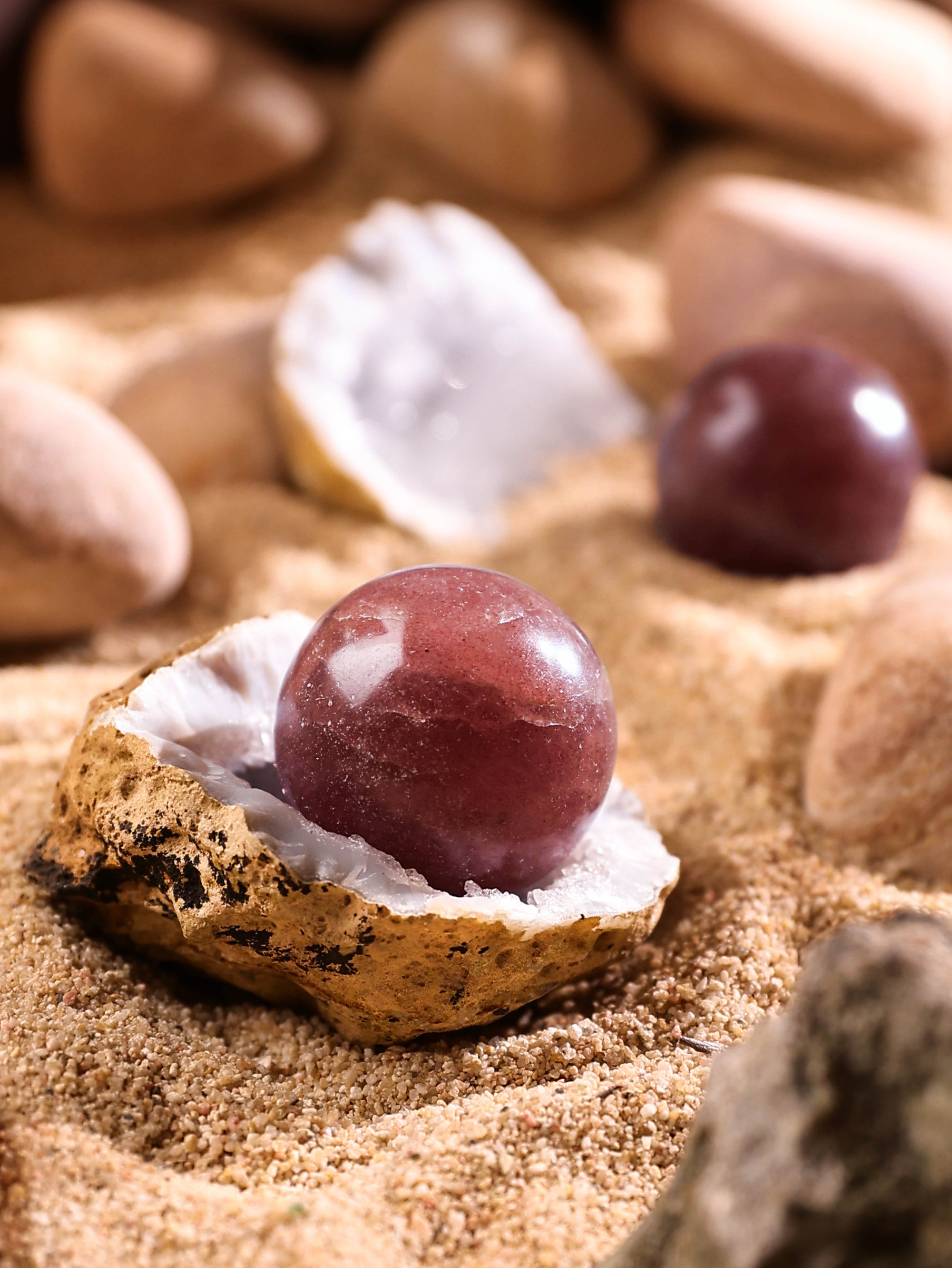 Gemstone - Strawberry Quartz Sphere