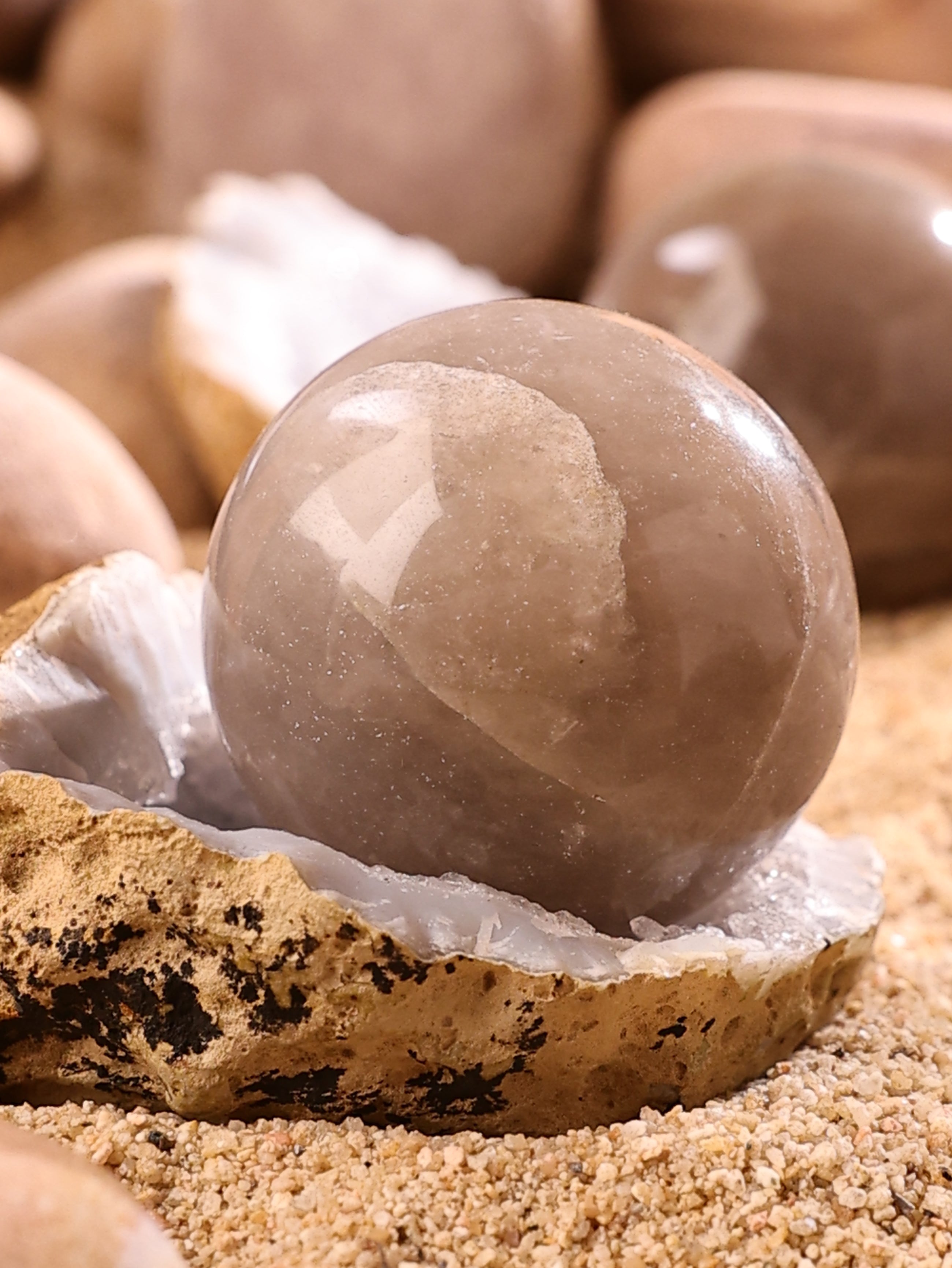 Gemstone - Smoky Quartz Sphere