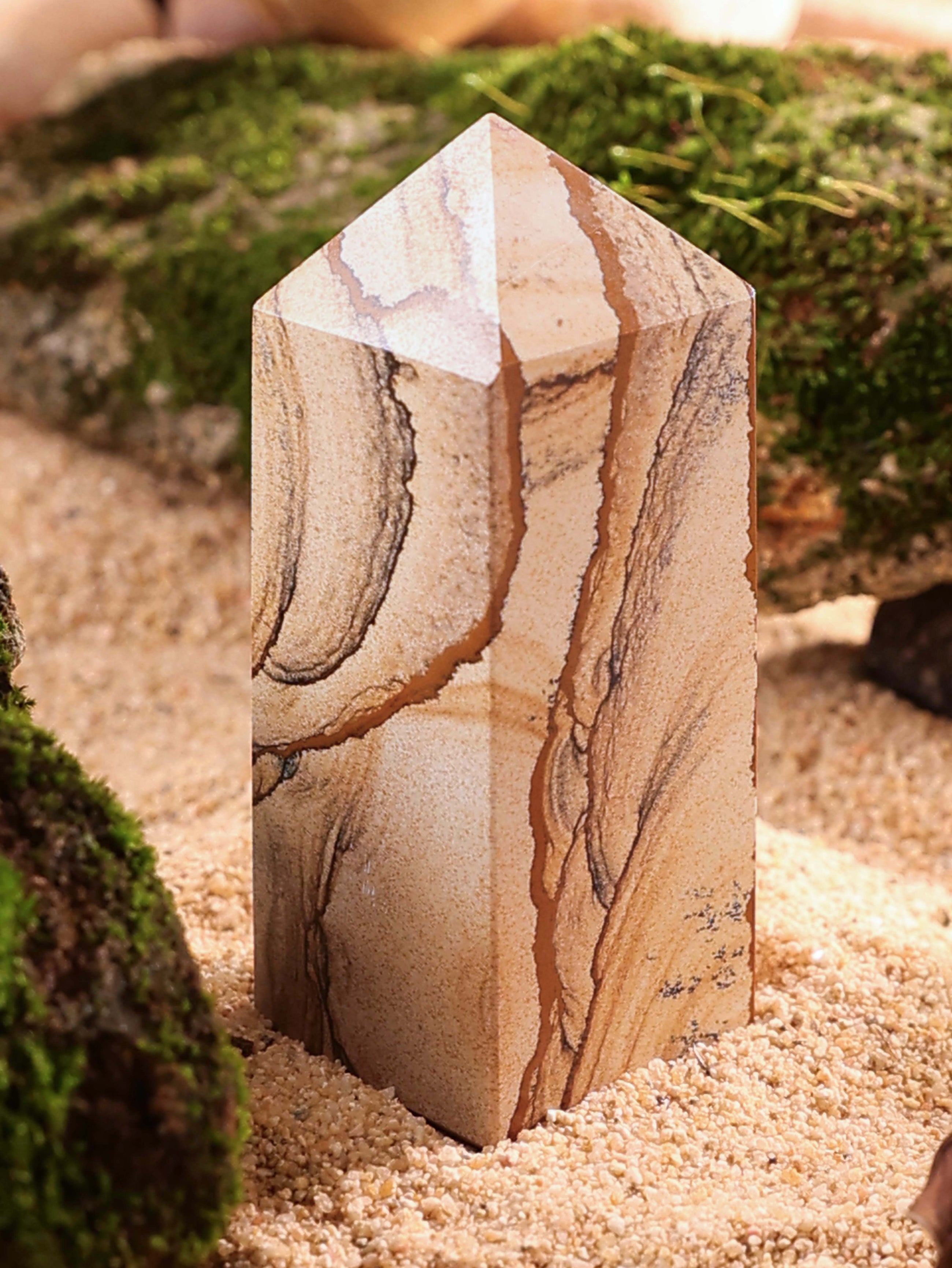 Gemstone Tower - Picture Jasper