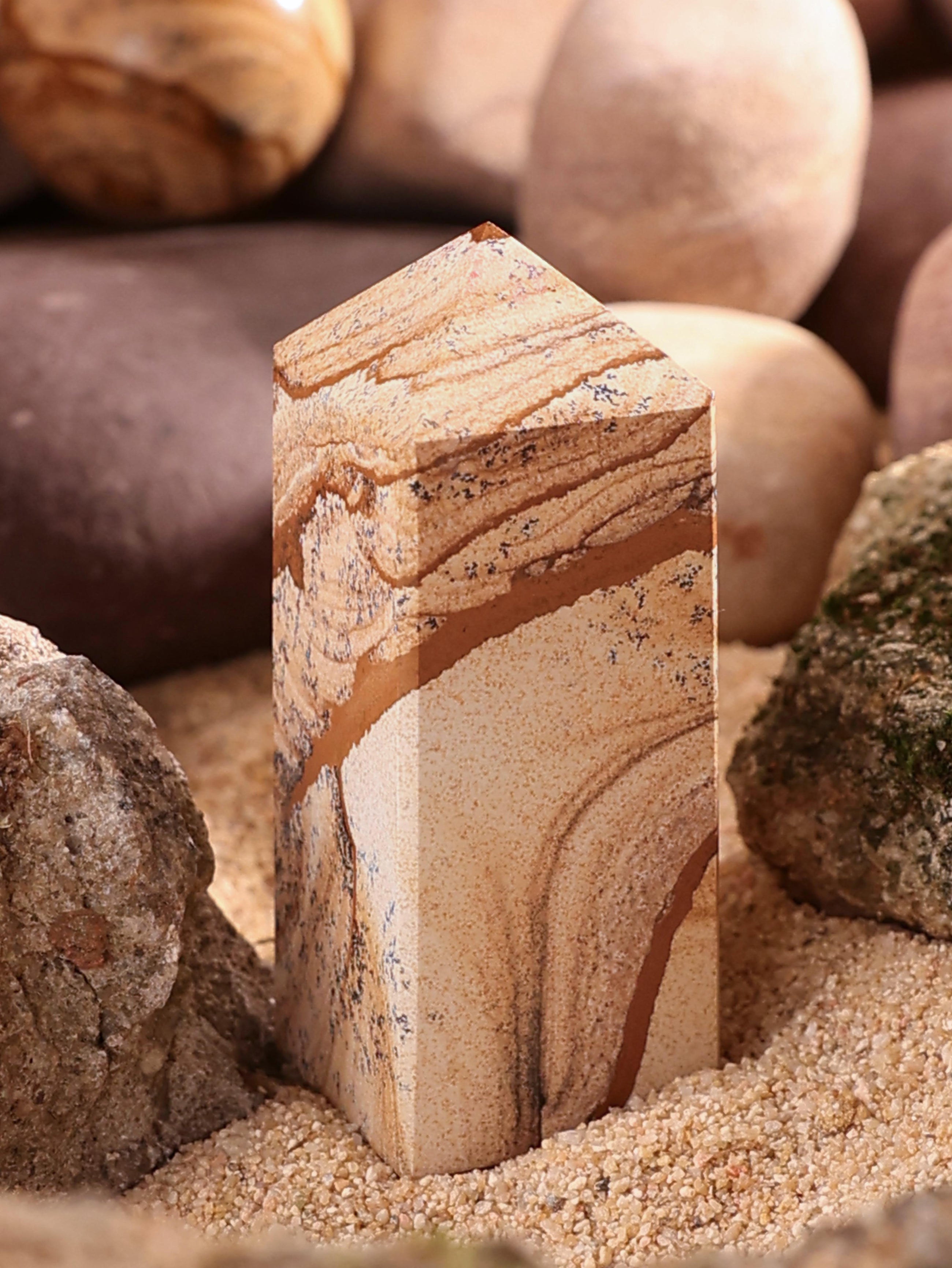 Gemstone Tower - Picture Jasper