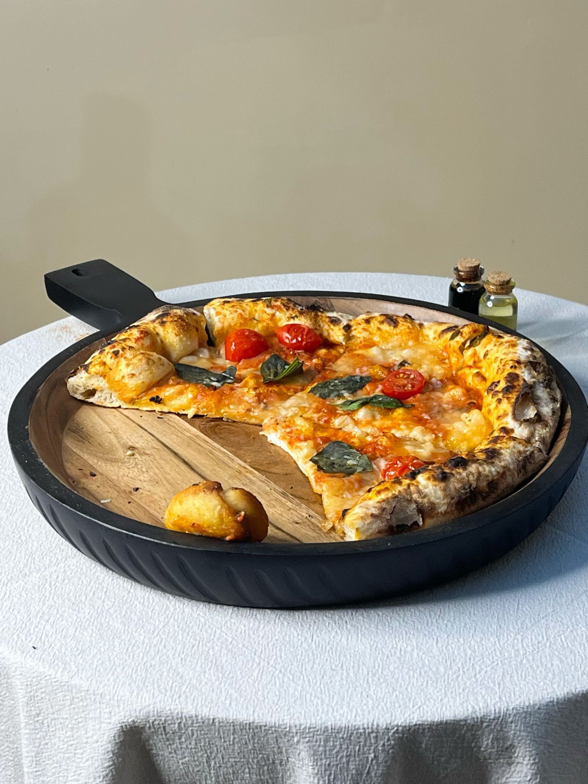Acacia Wood Server with Handle