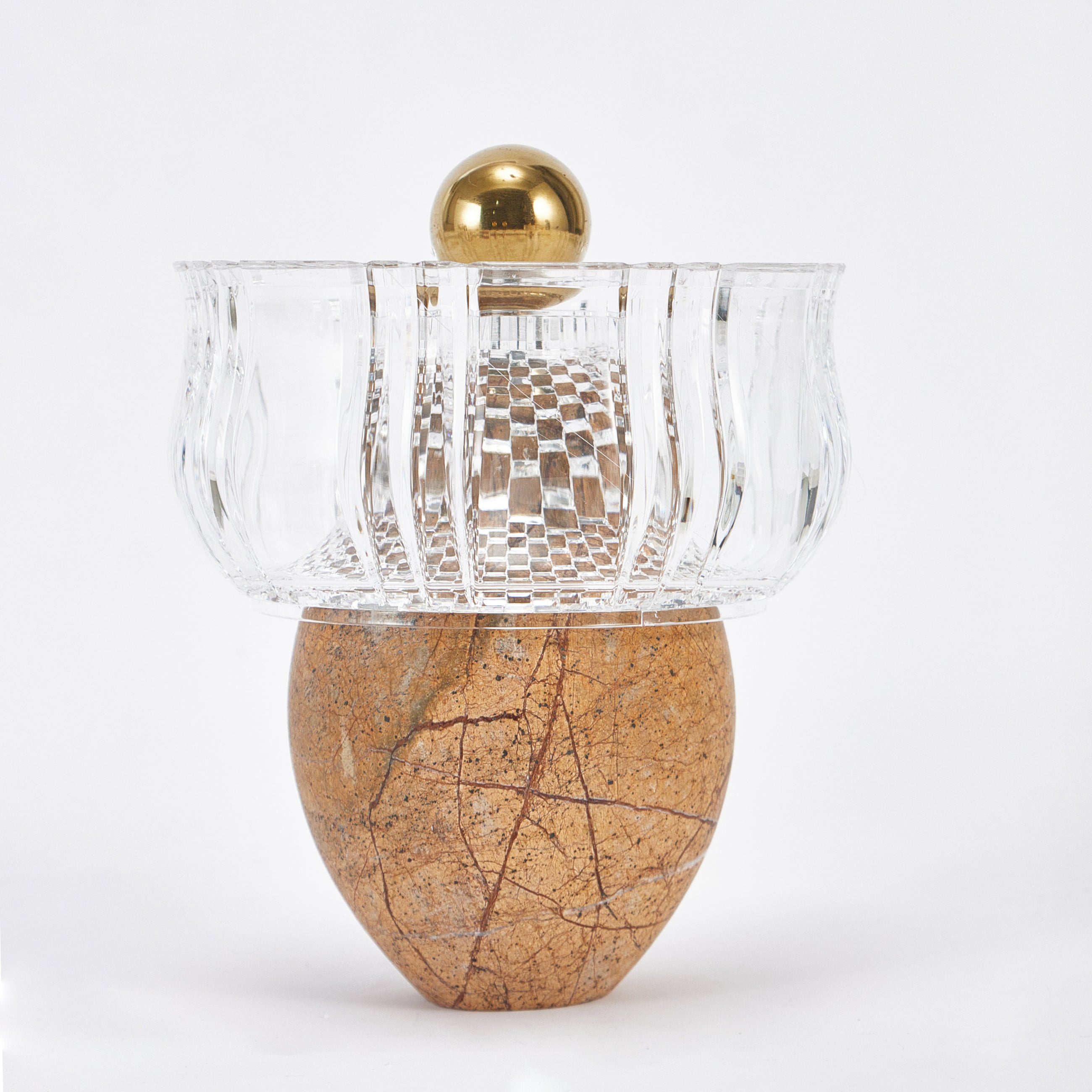 Royal Marble Nut Bowl - Brown