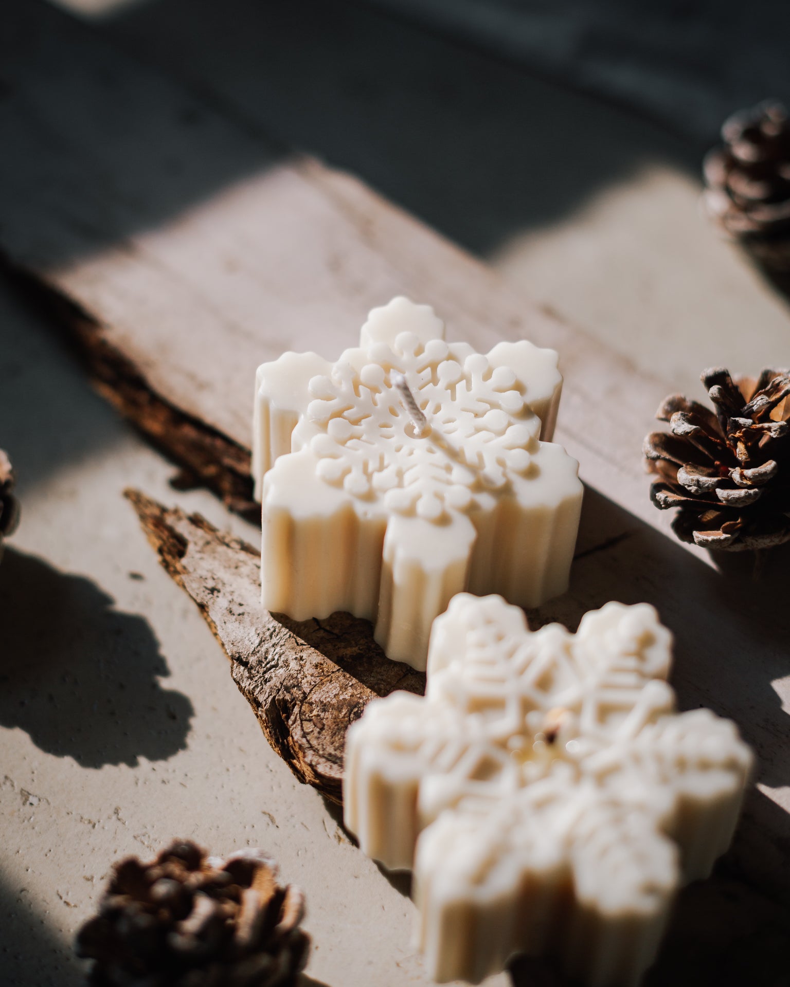 Snowflake Candles (Set of 2)