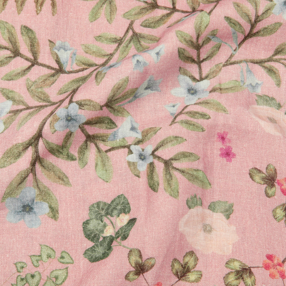 Valley Rose Linen Table Runner