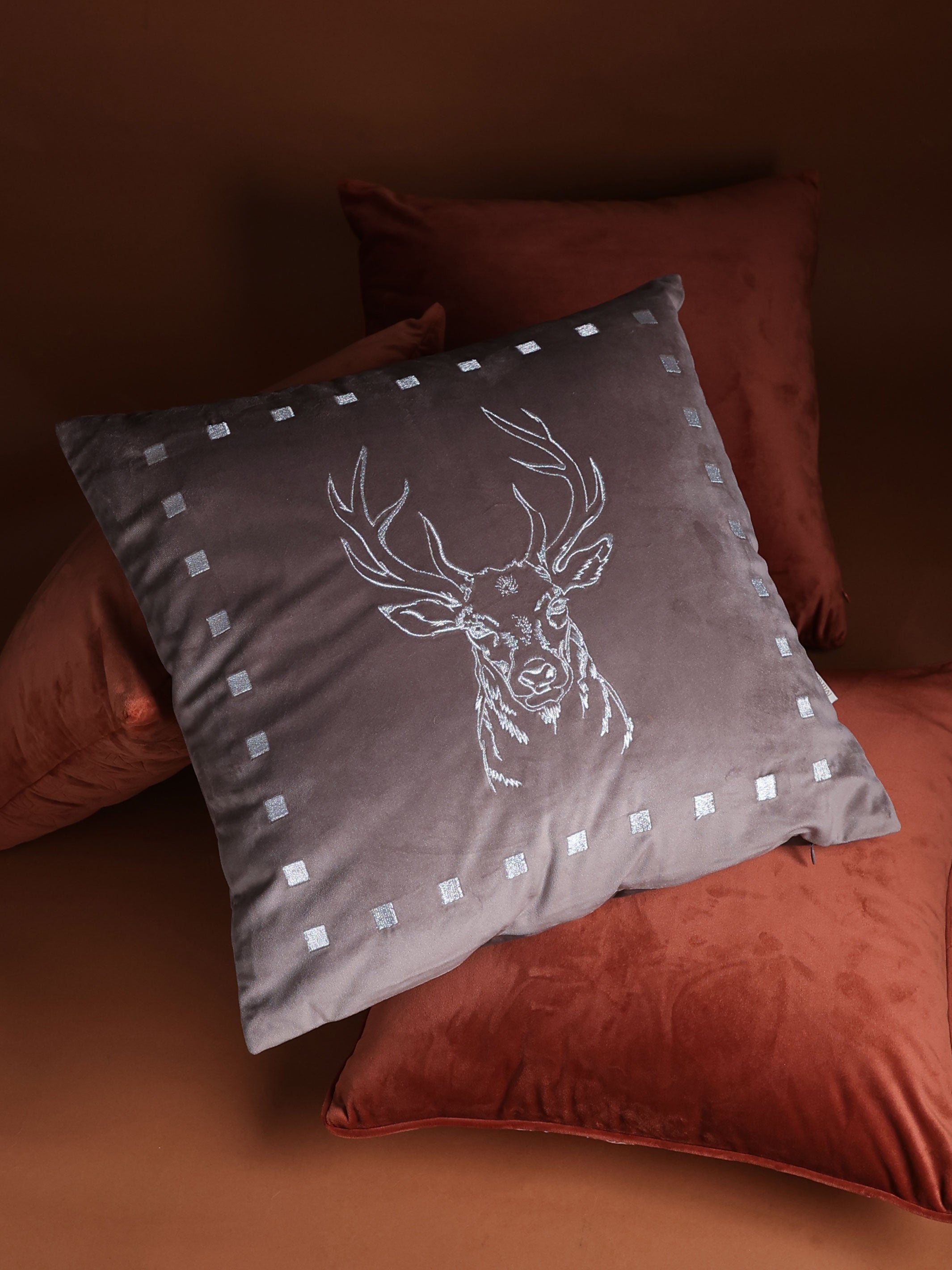 Mushk MochaVelvet Cushion