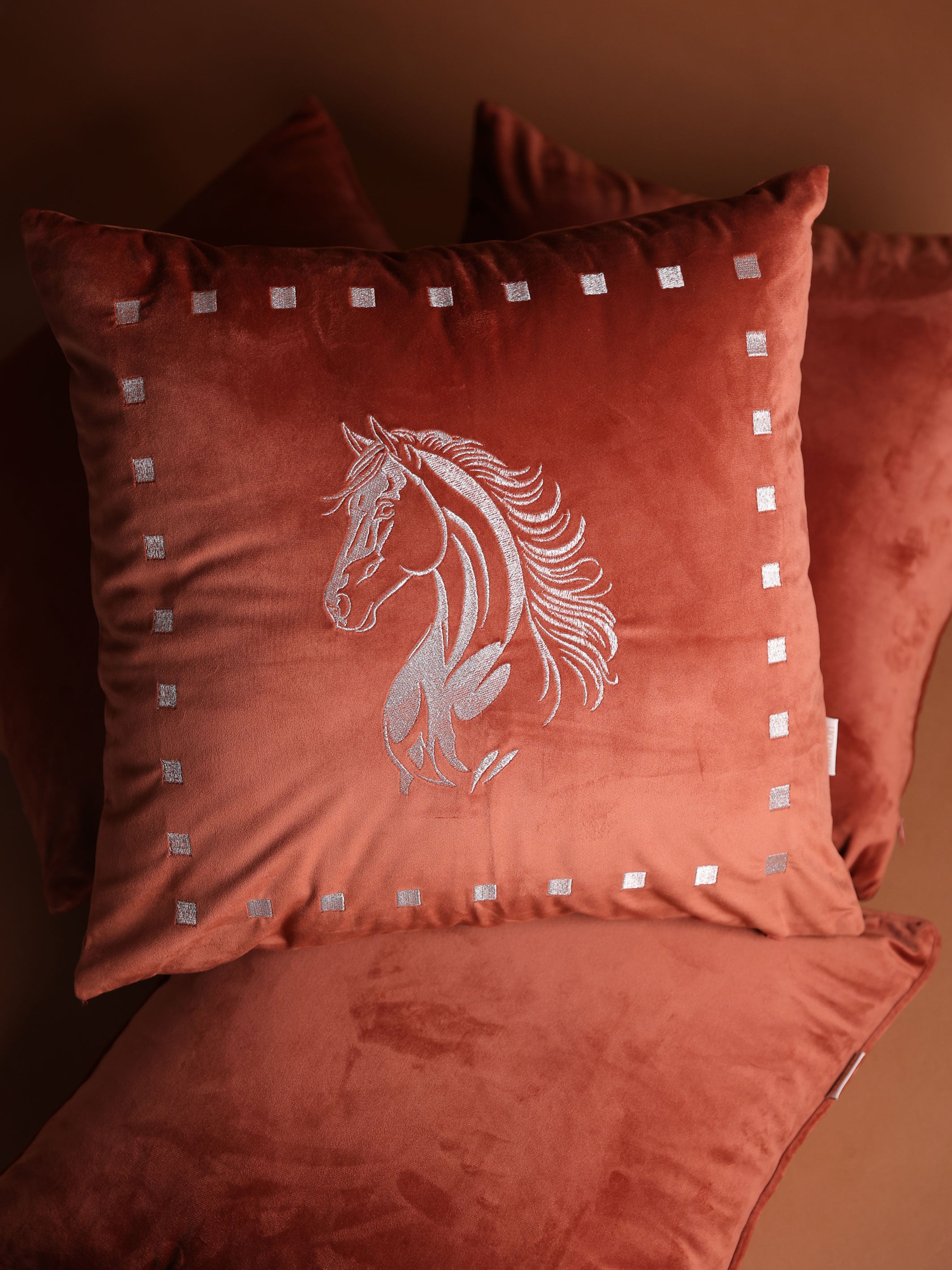 Sultan Copper Velvet Cushion