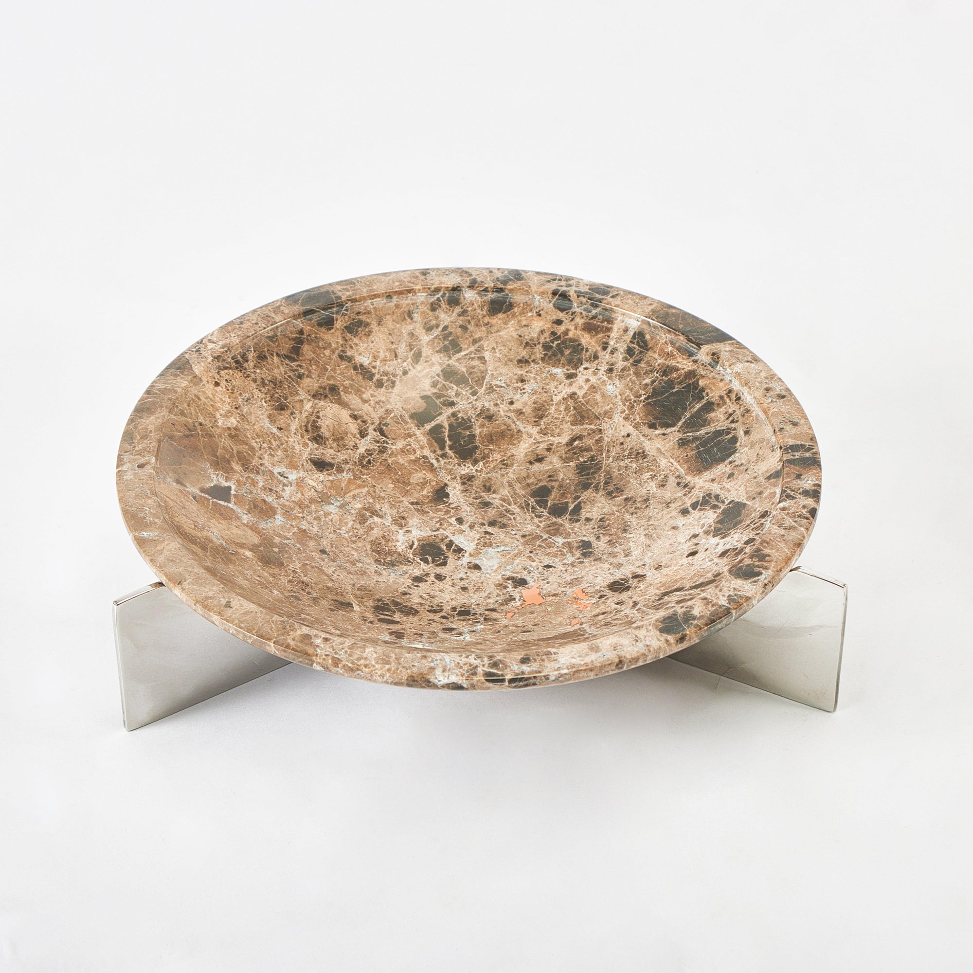 Marble Tray With Alloy Stand