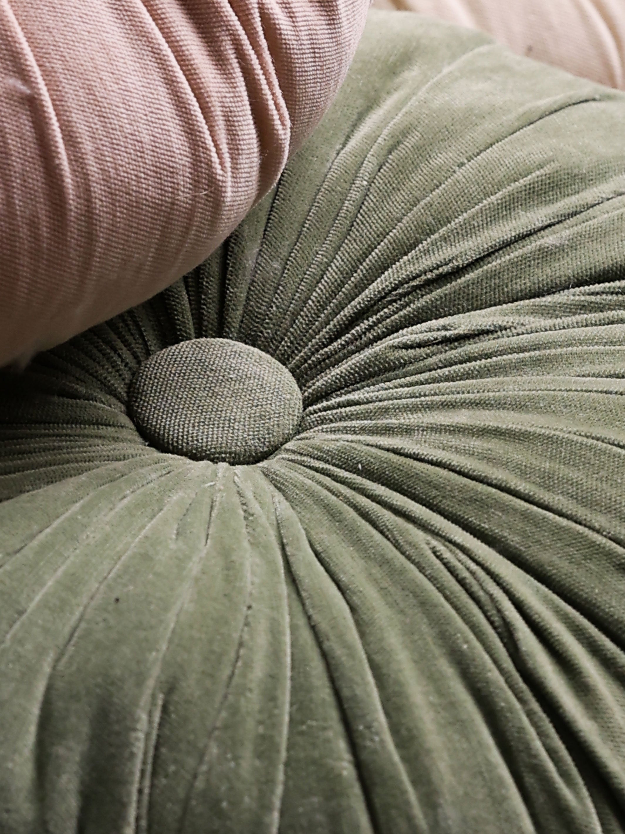 Round Cushion Cover - Cuddle Sage