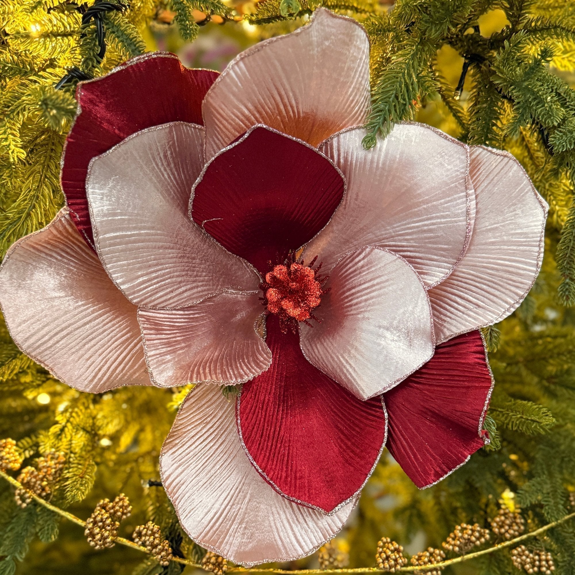 Magnolia flower Filler Pink and Red - Set of 3 / Set of 6