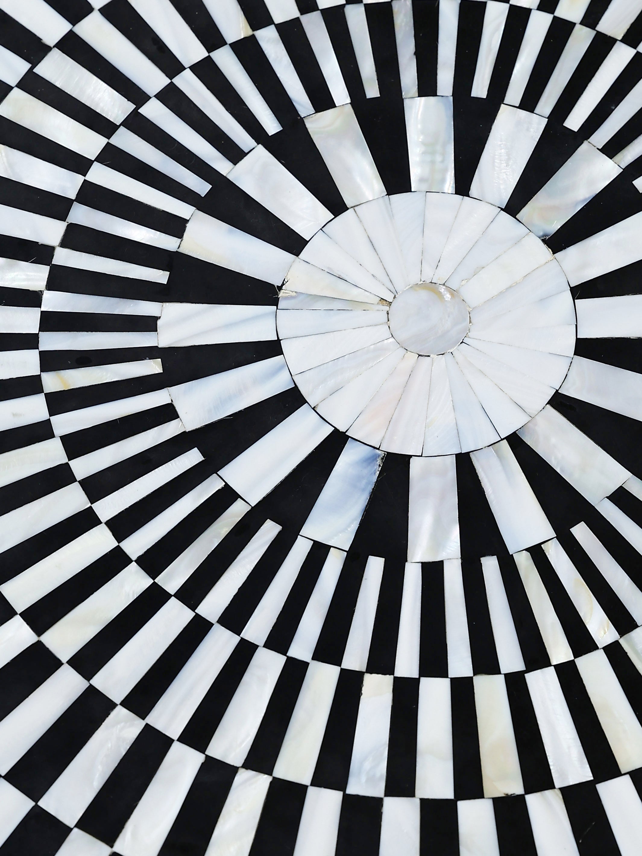 Handmade Inlay Side Table - Waterfall