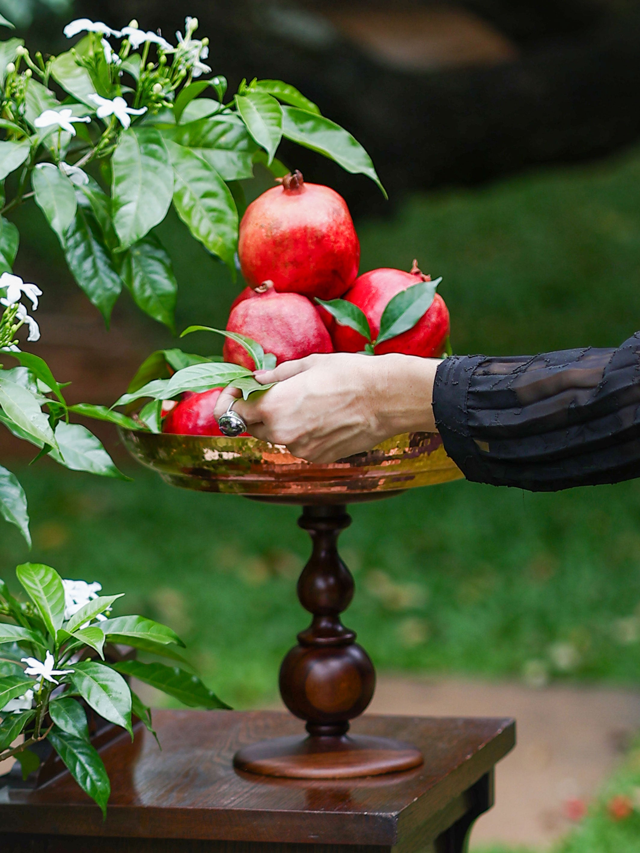 Brass Pillar Serveware