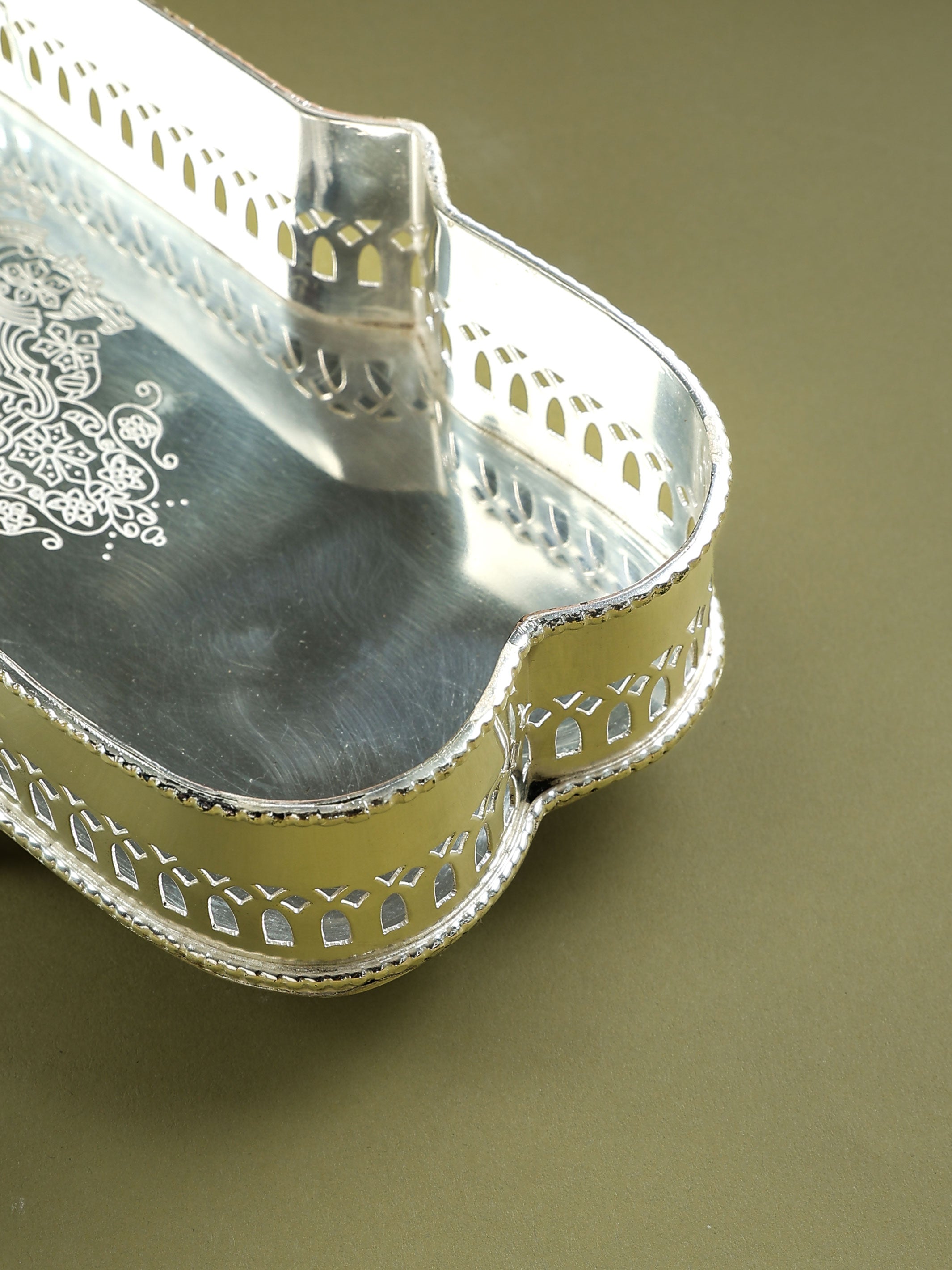 Victorian Rectangular Tray Silver