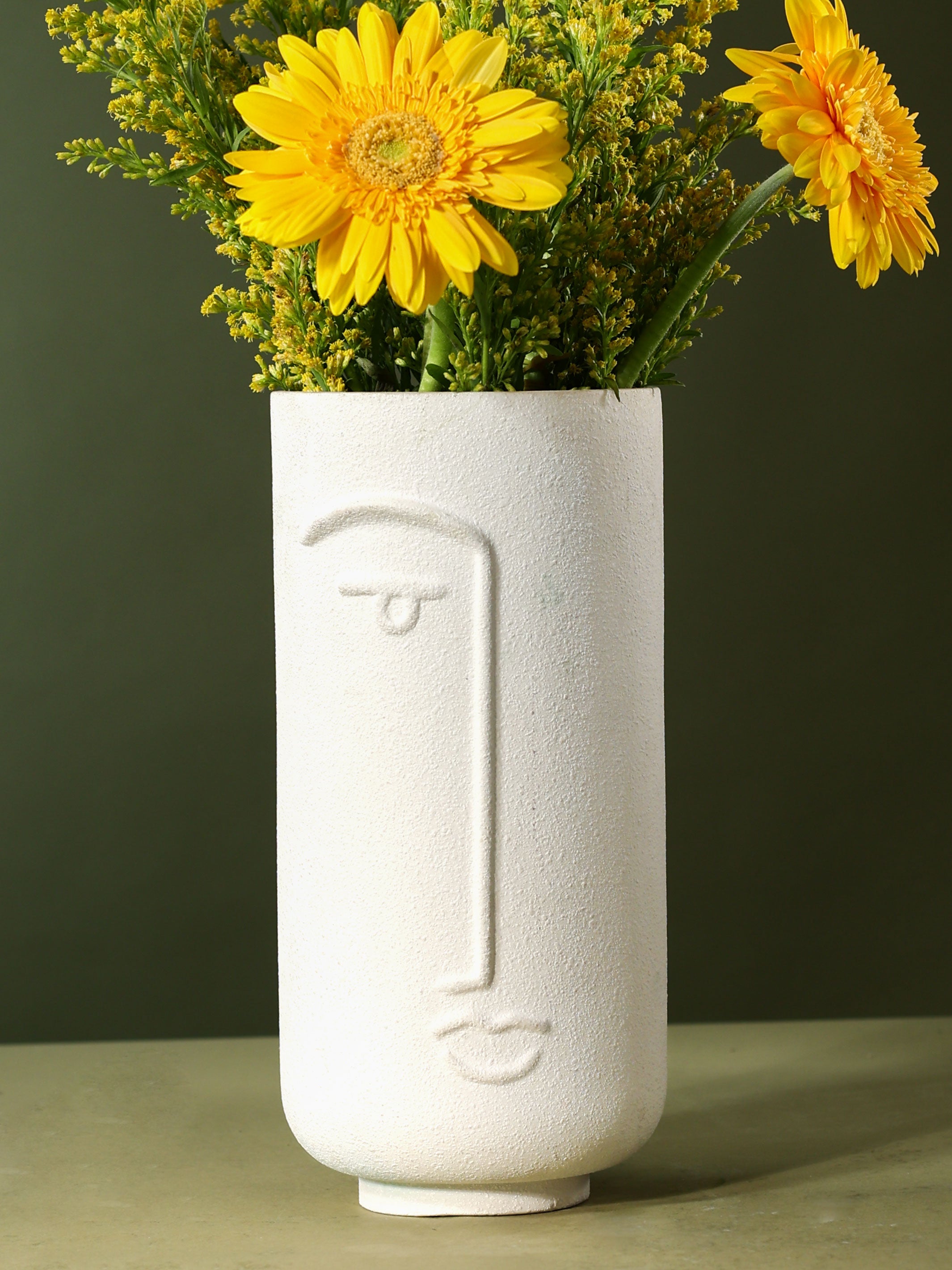 Enigmatic Faces - Ceramic Vase