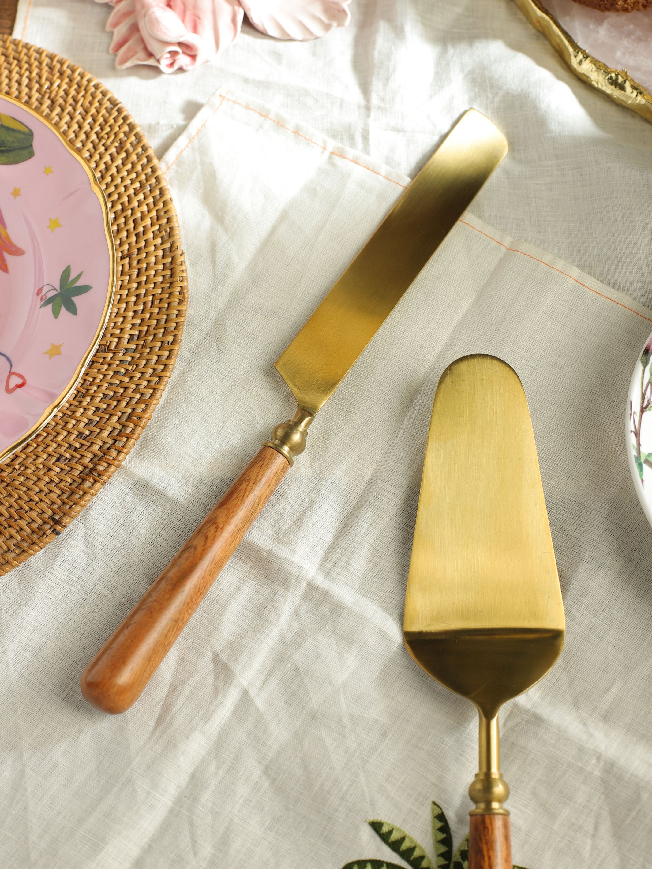 Cake Knife & Server - Earthy Luxe