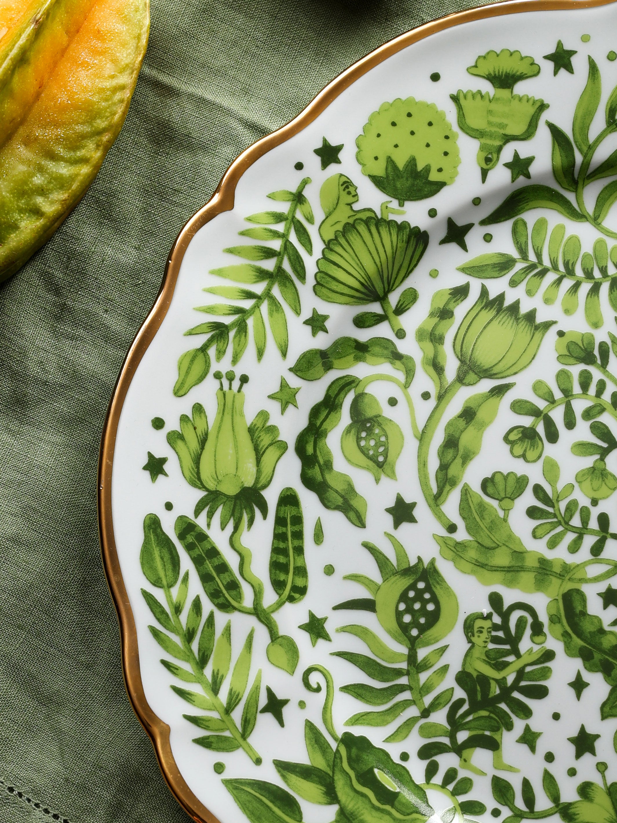 All Over Green Platter