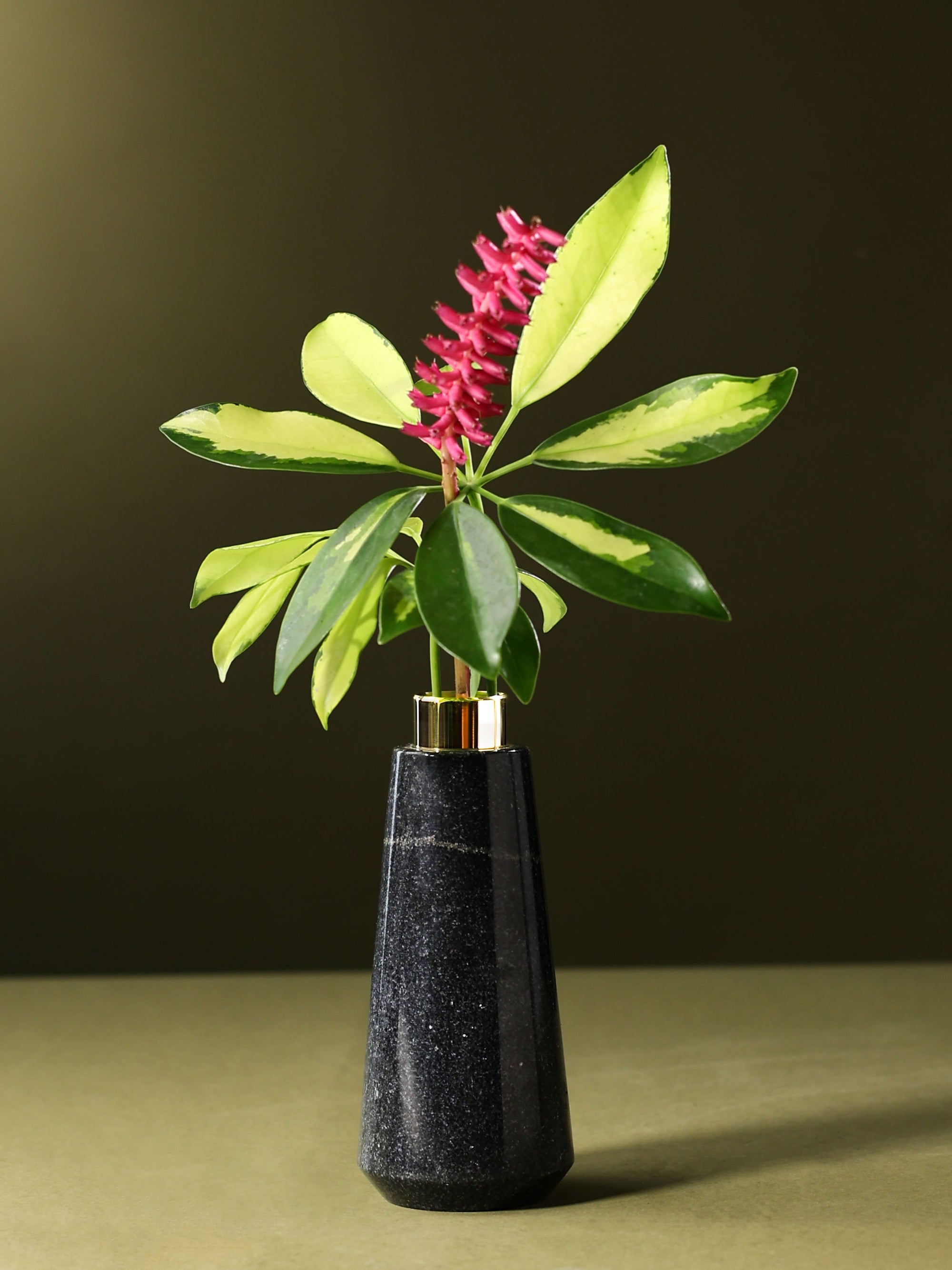 Marble Bud Vase Black