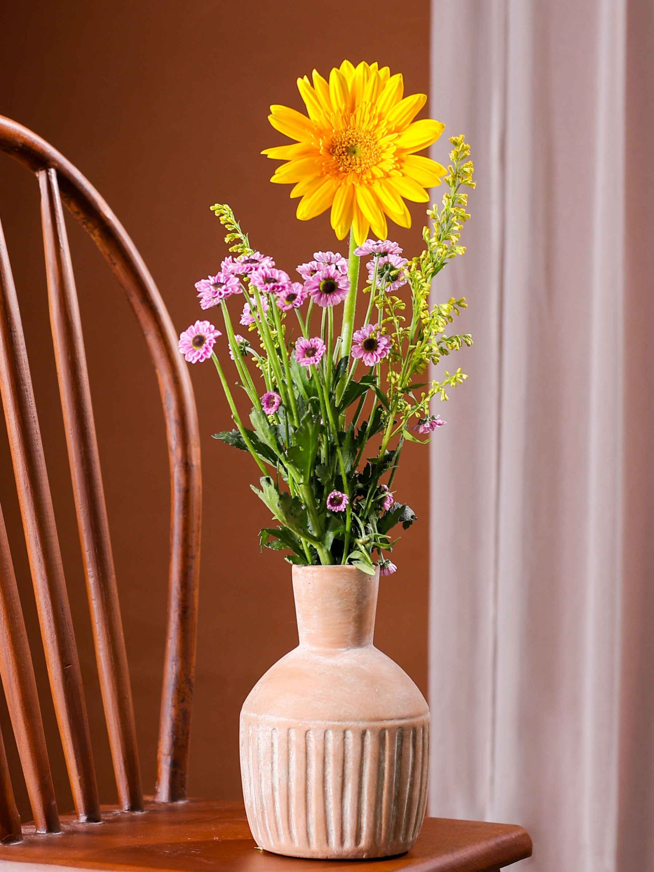 Old World bloom vase set of 2