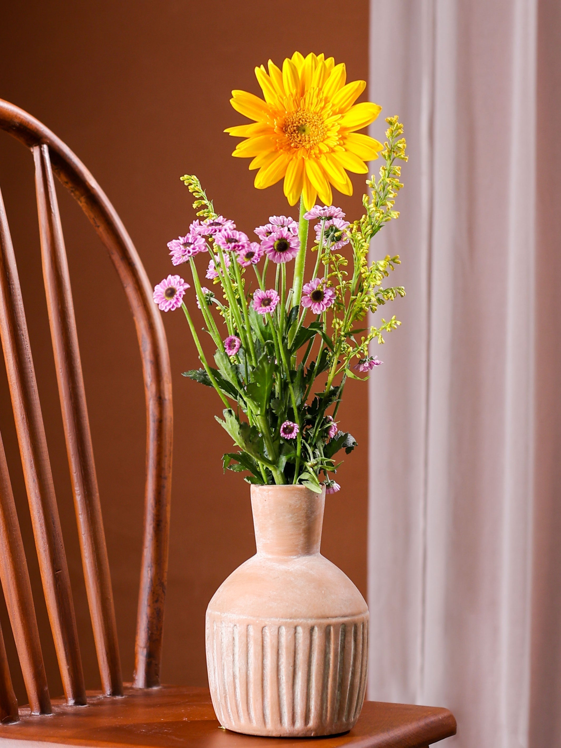 Old World bloom vase set of 2