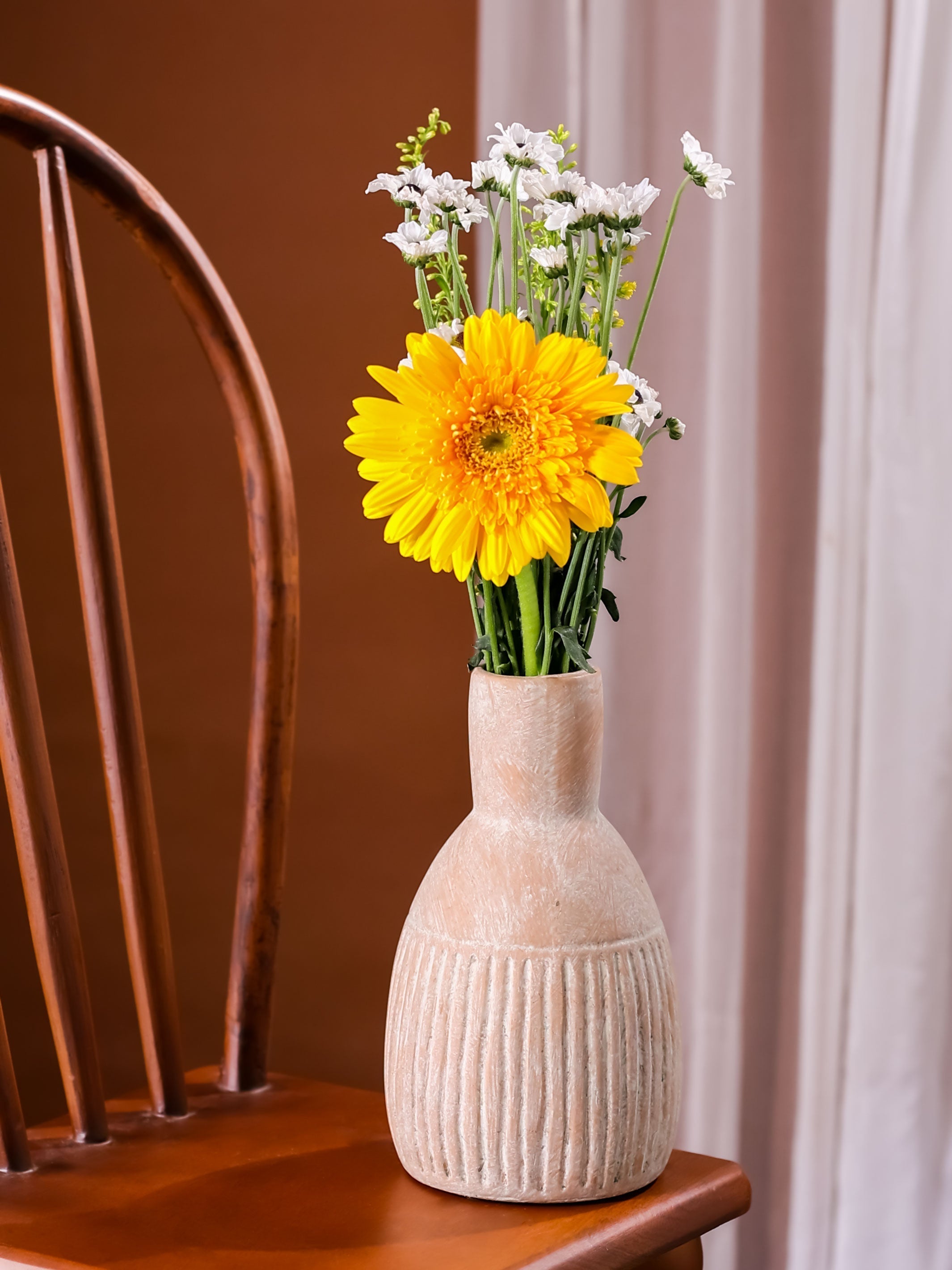 Old World bloom vase set of 2