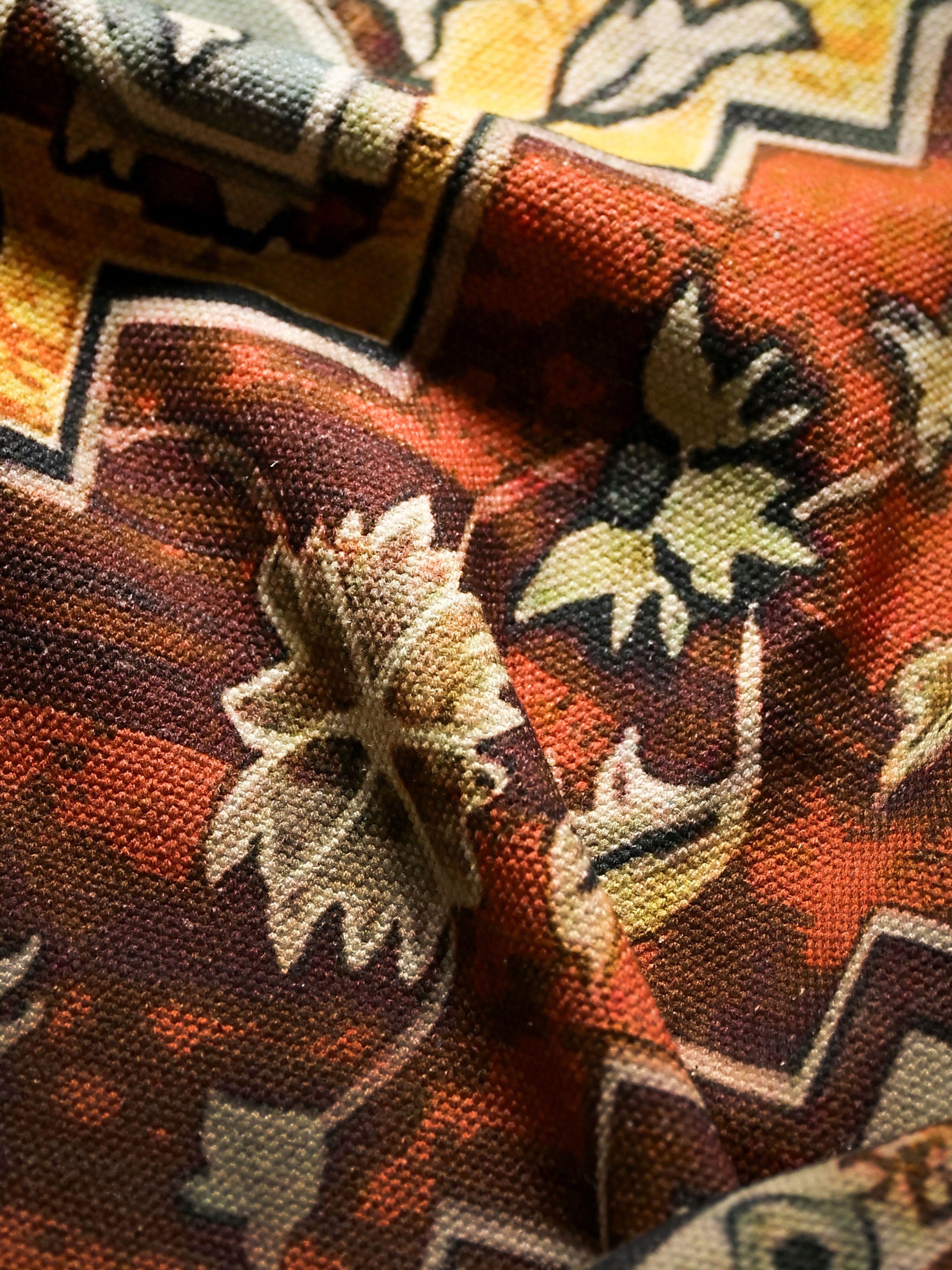 Vintage Geometric Medallion Area Rug