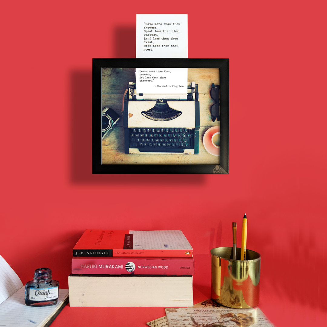 3D Wall Art | Typewriter