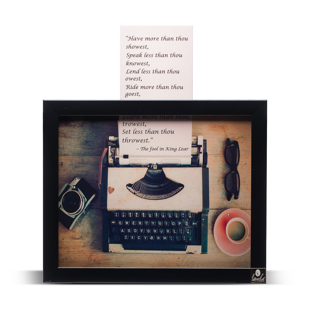 3D Wall Art | Typewriter