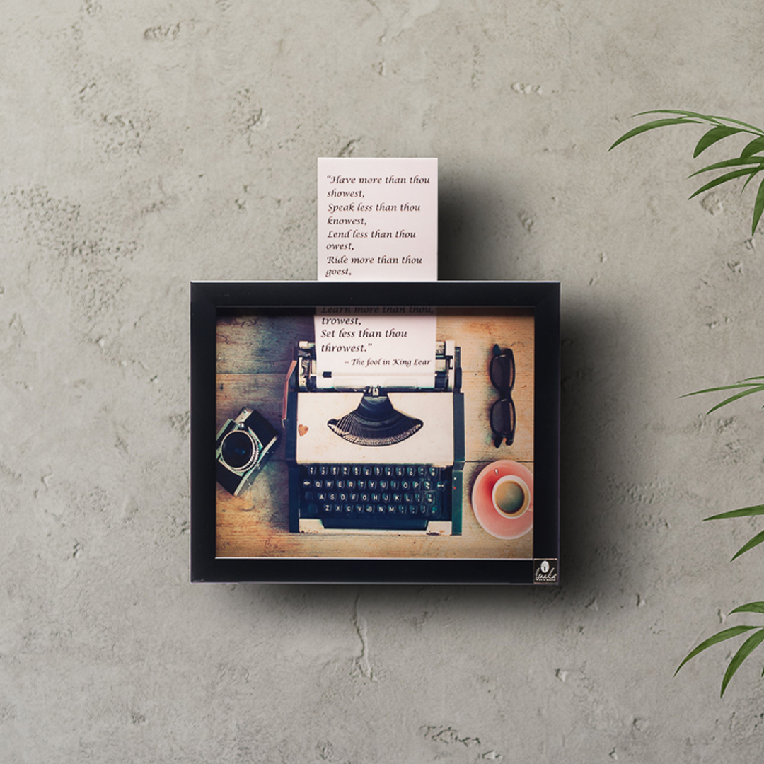 3D Wall Art | Typewriter