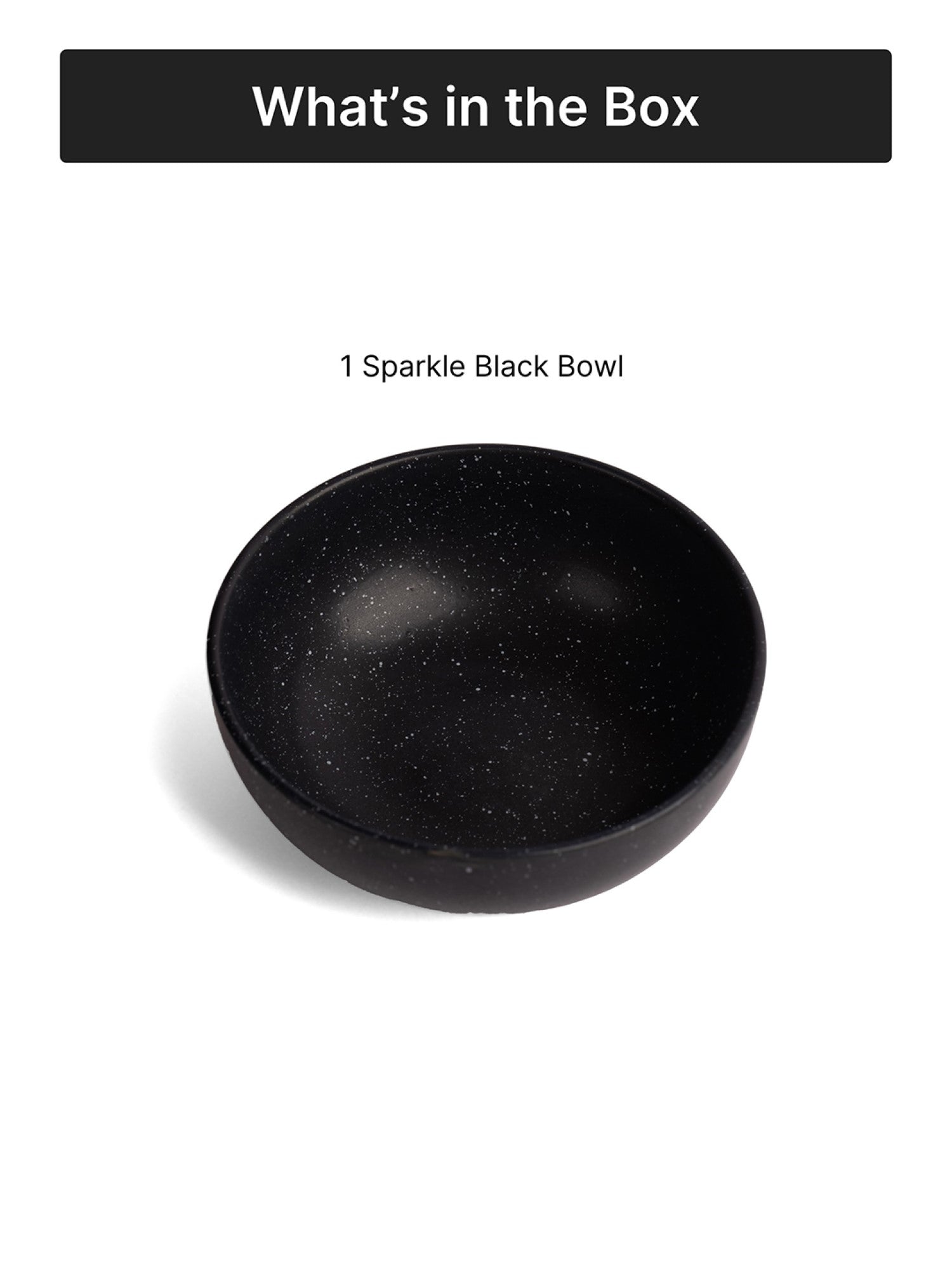 Matte Black Ceramic Serving Bowl| 7 inch| Microwave Safe - Sparkle Black