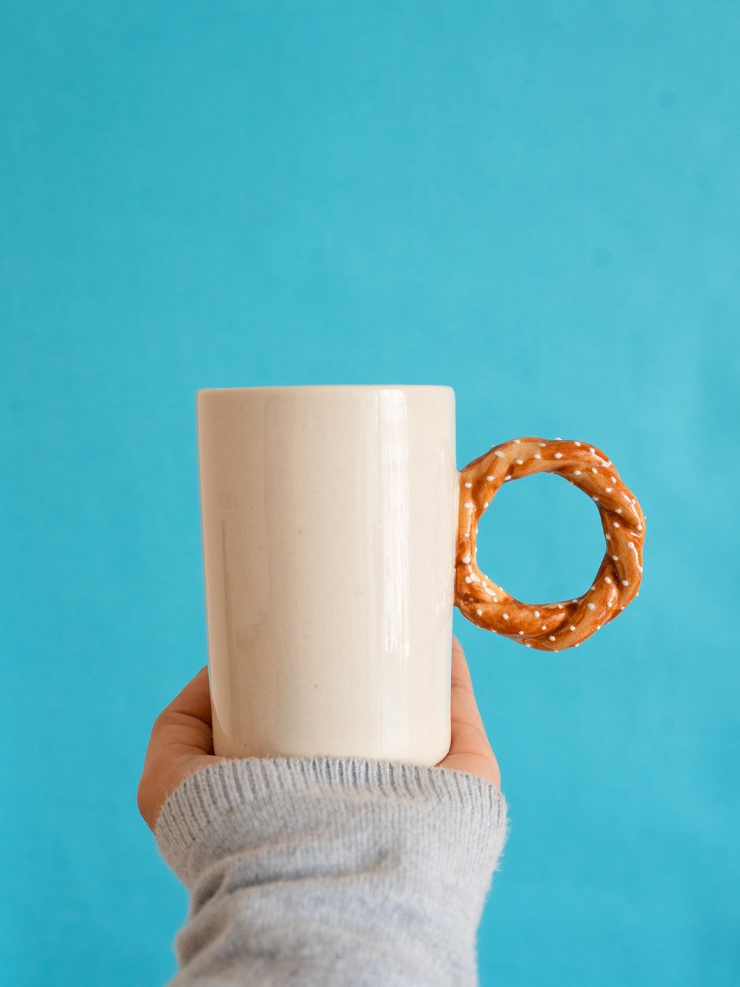 Pretzel Bagel Churros Mugs | Set of 2 - Pretzel Bagel