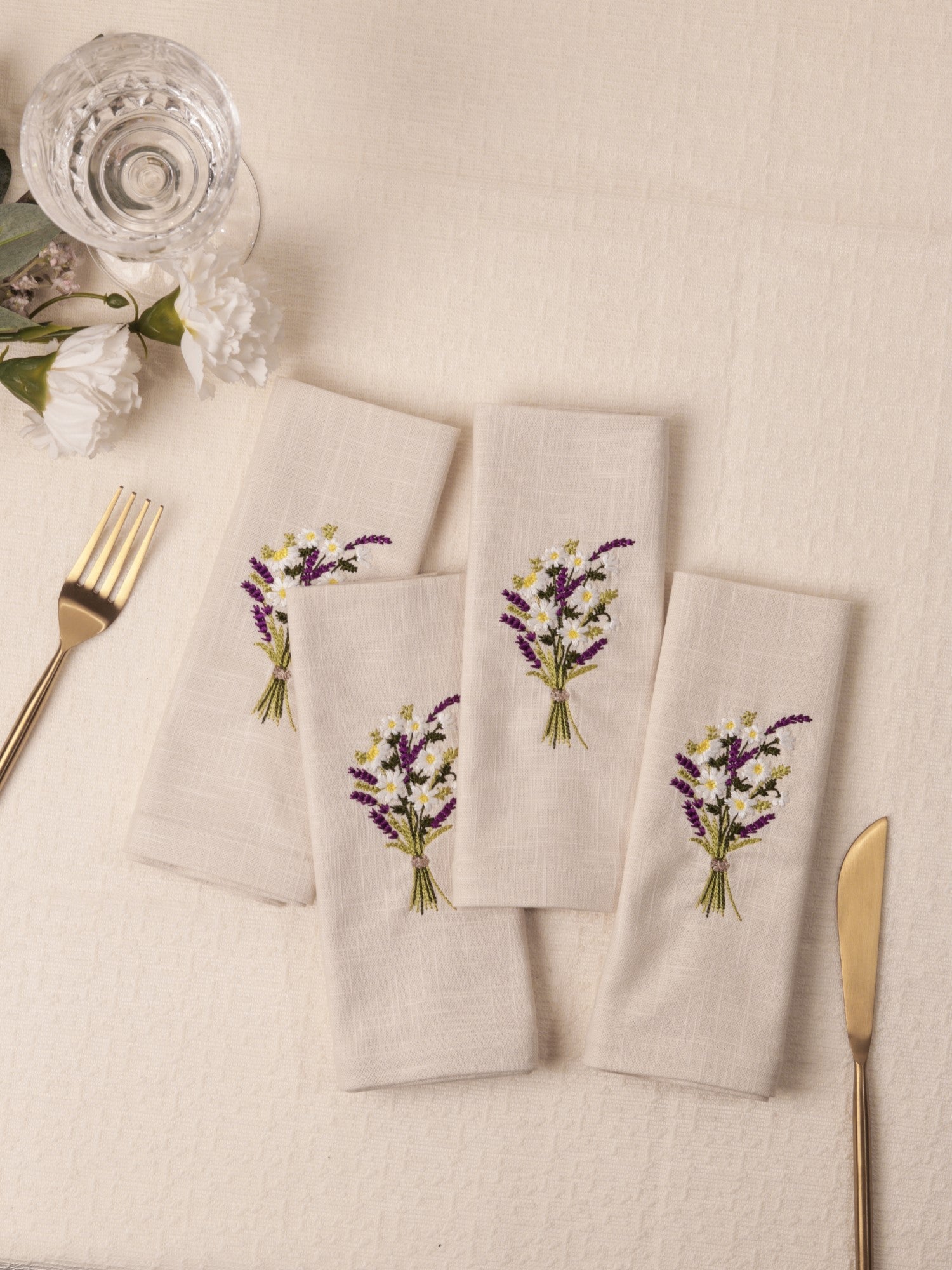 Lavender Bliss Cotton Slub Napkins
