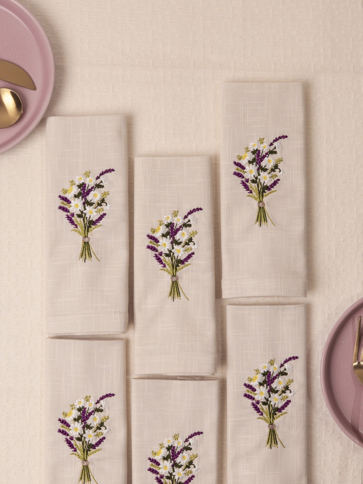 Lavender Bliss Cotton Slub Napkins