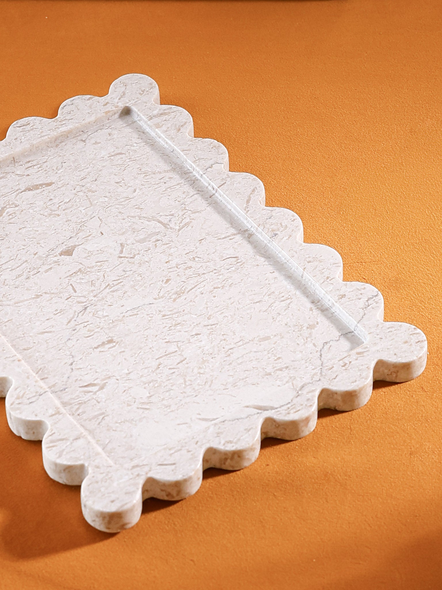 Italian White Marble Platter