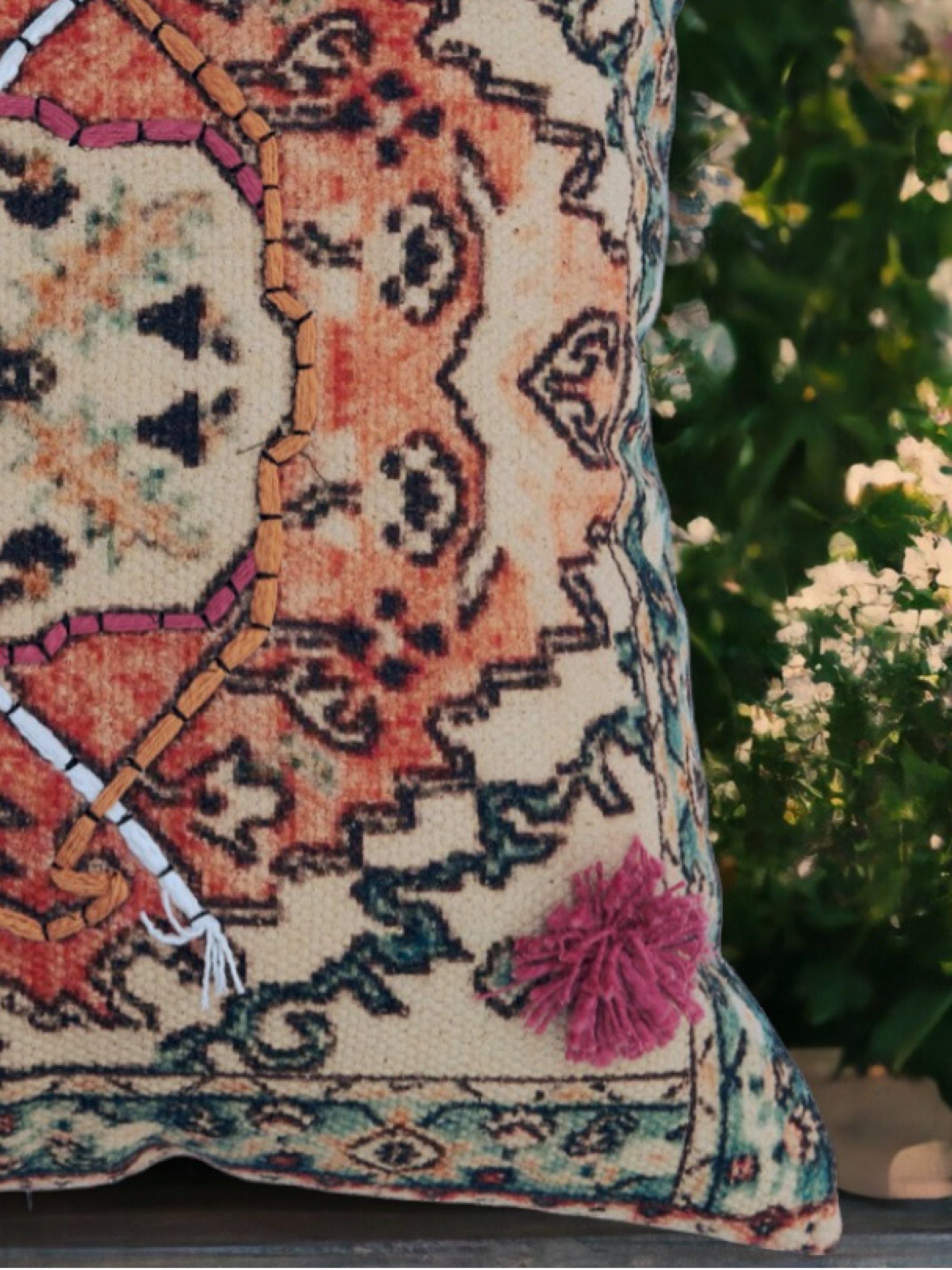 Cushion Cover - Izi Embroidered Cotton