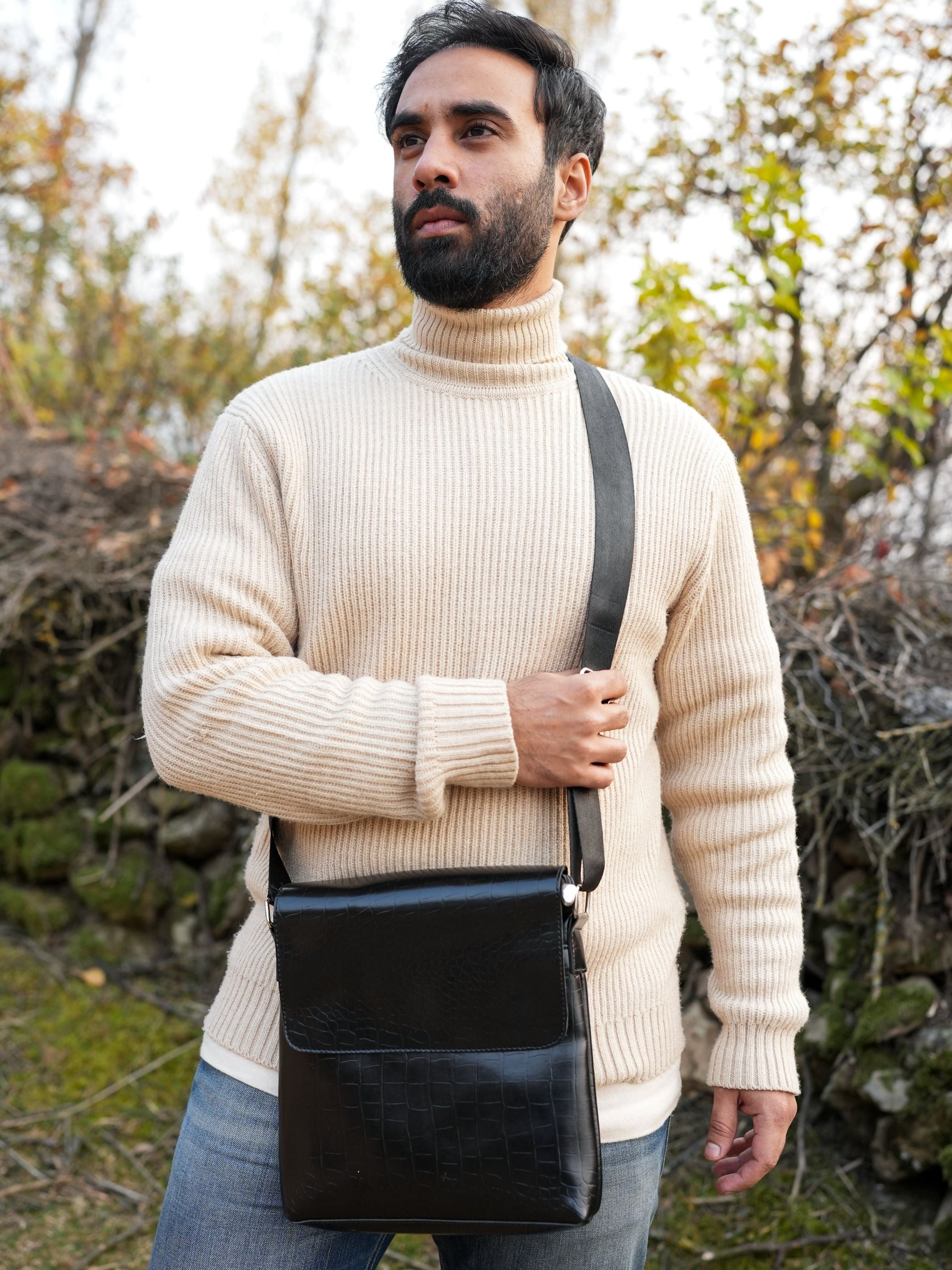 Vegan Leather Crossbody Bag