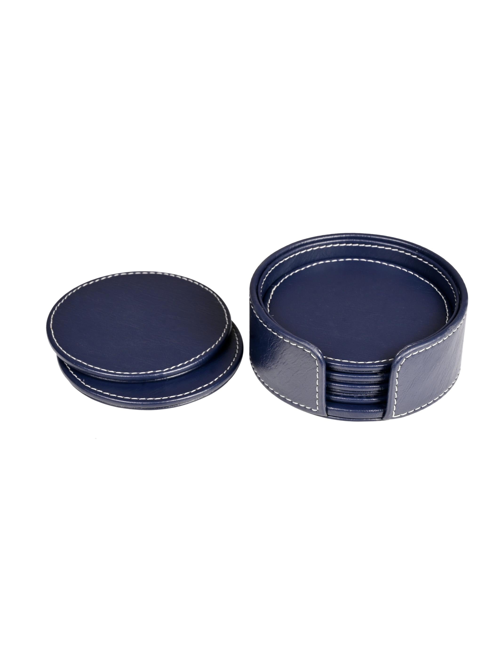 Bask Coaster Set - Navy Blue