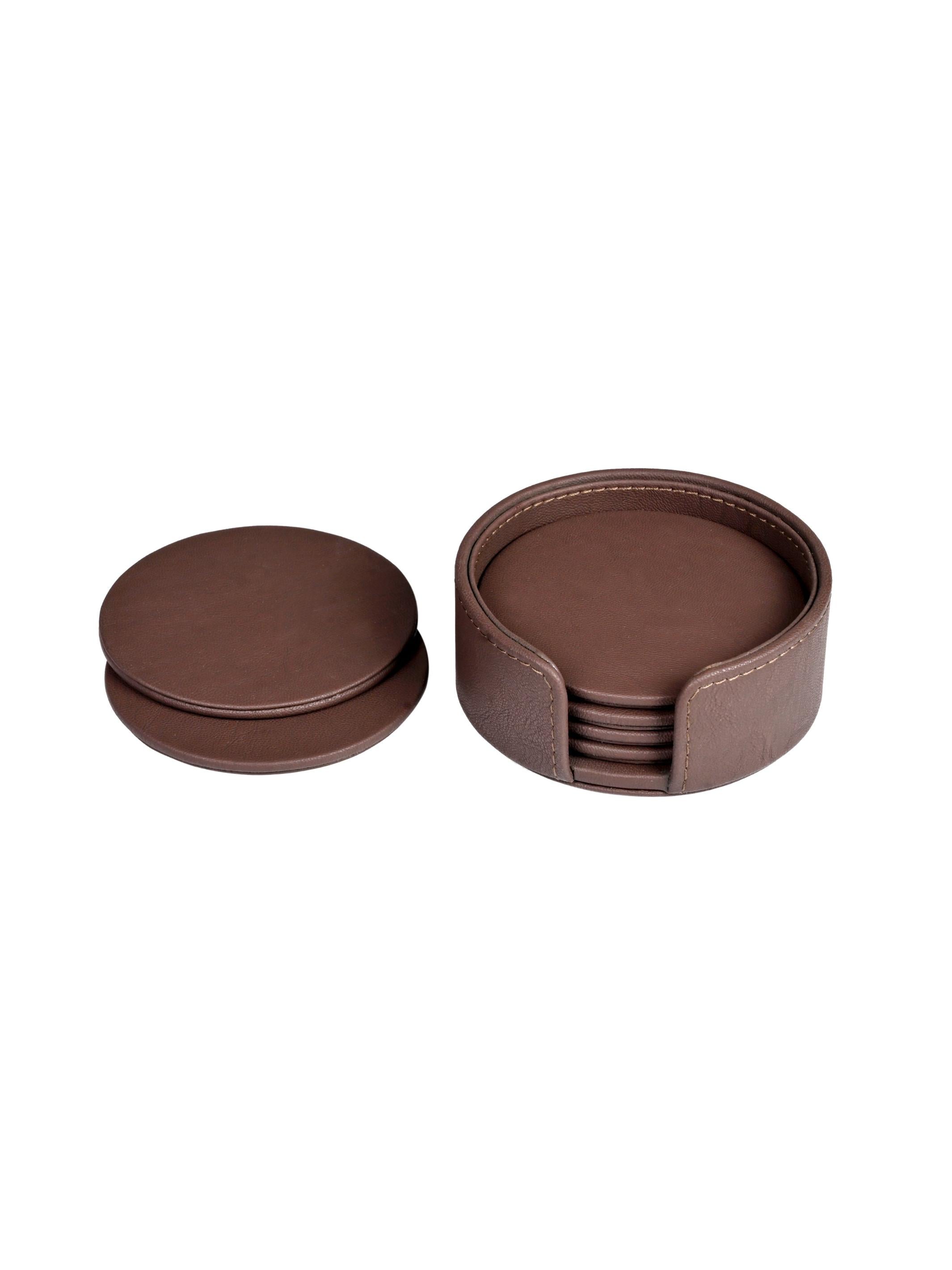 Bask Coaster Set - Brown