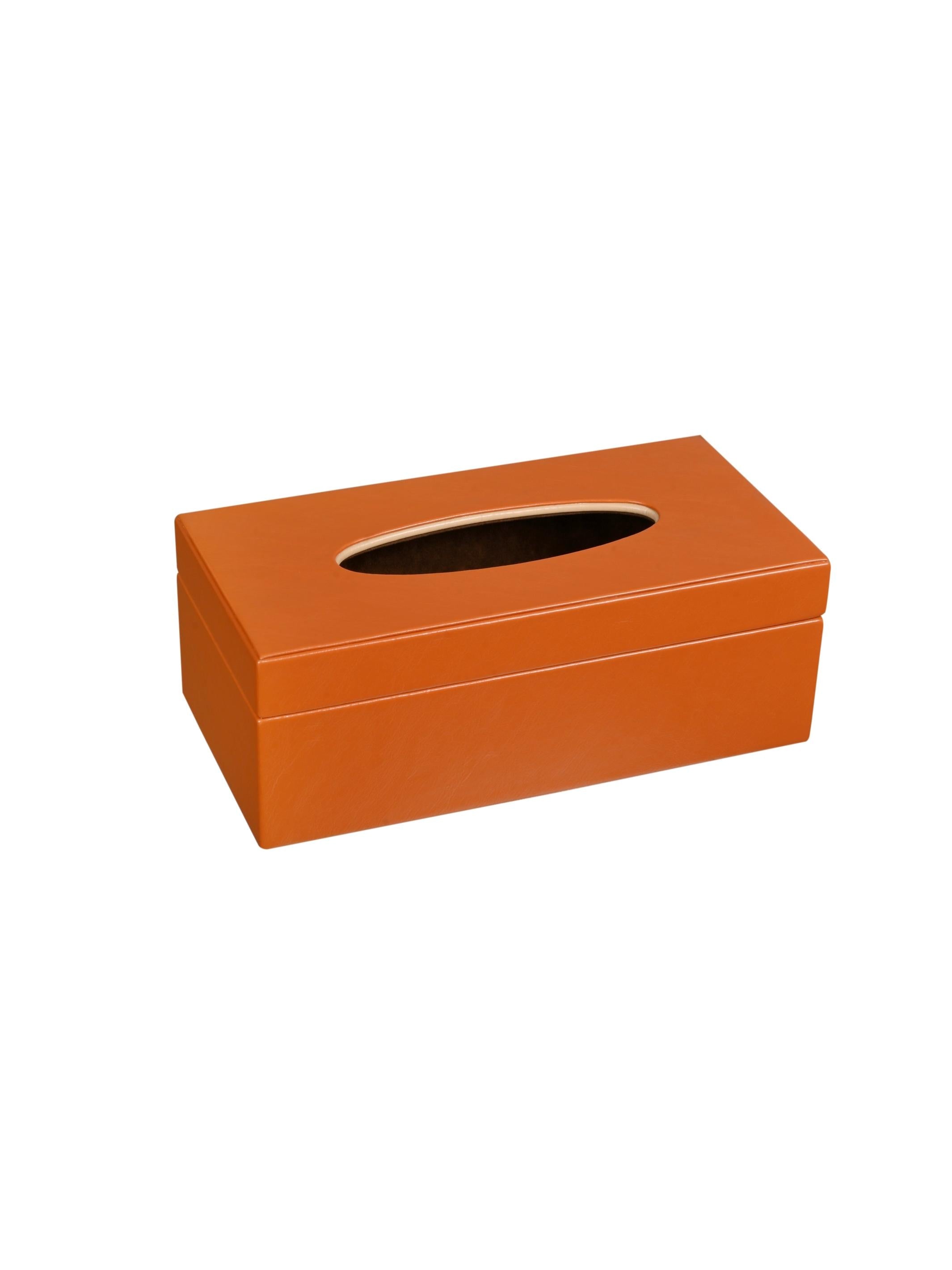 Naples Tissue Box Holder - Tangerine