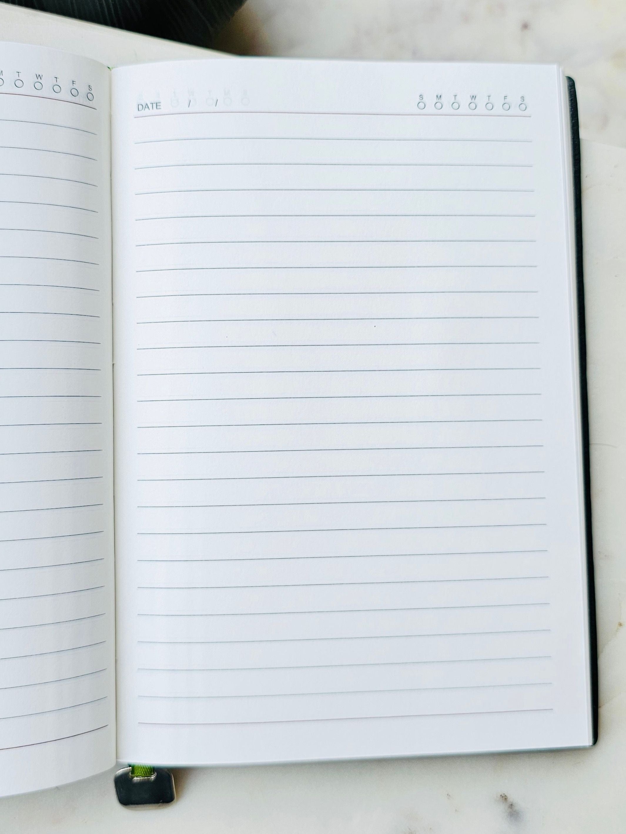 Fluted Vegan leather Diary