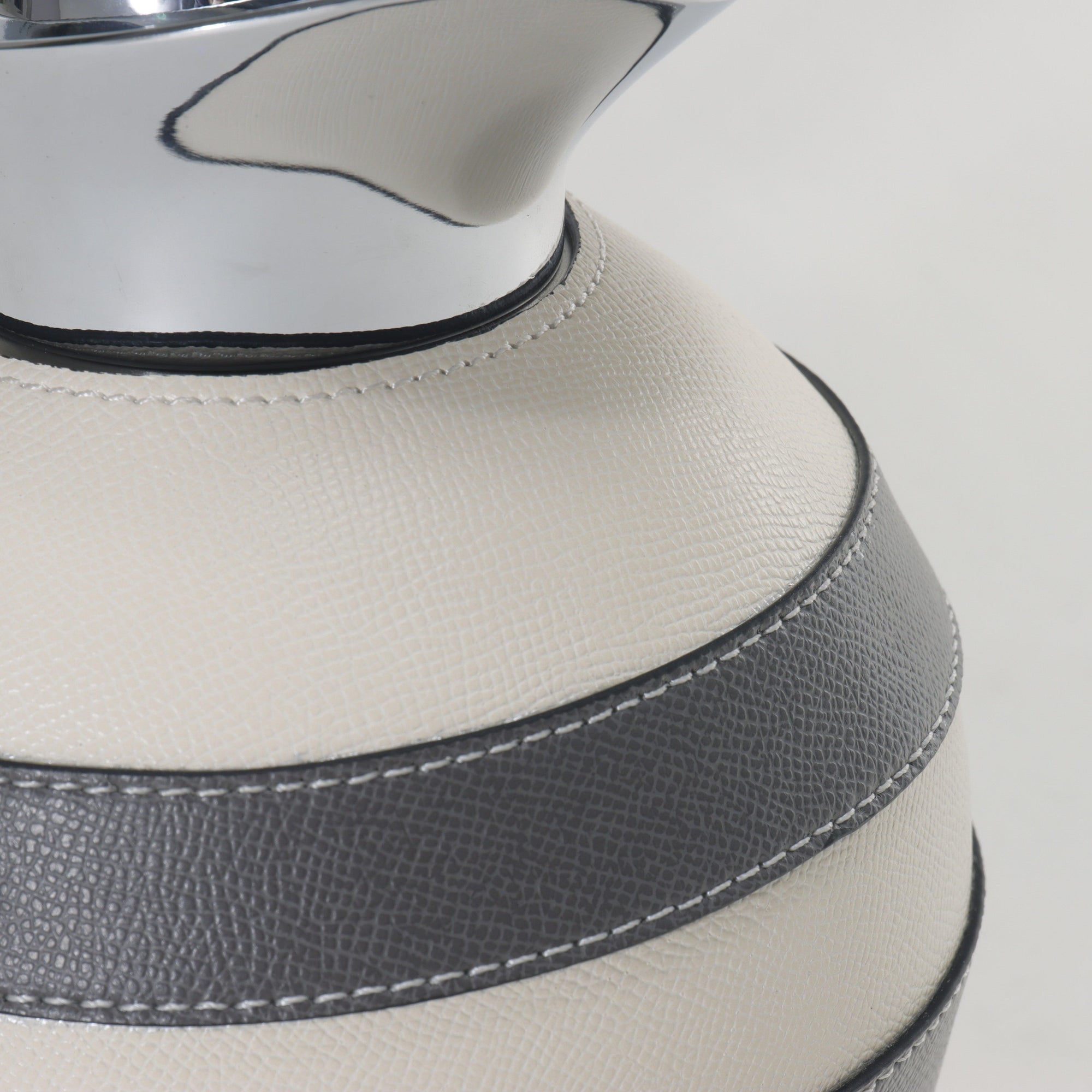 Leather Thermo Jug | Beige & Grey