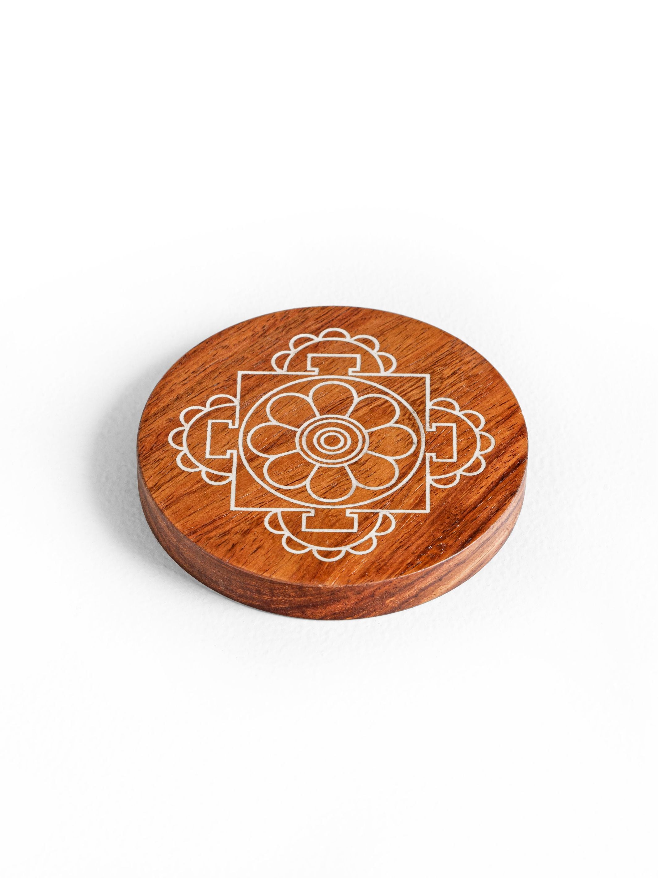 Teak Wood Coasters -Mandala