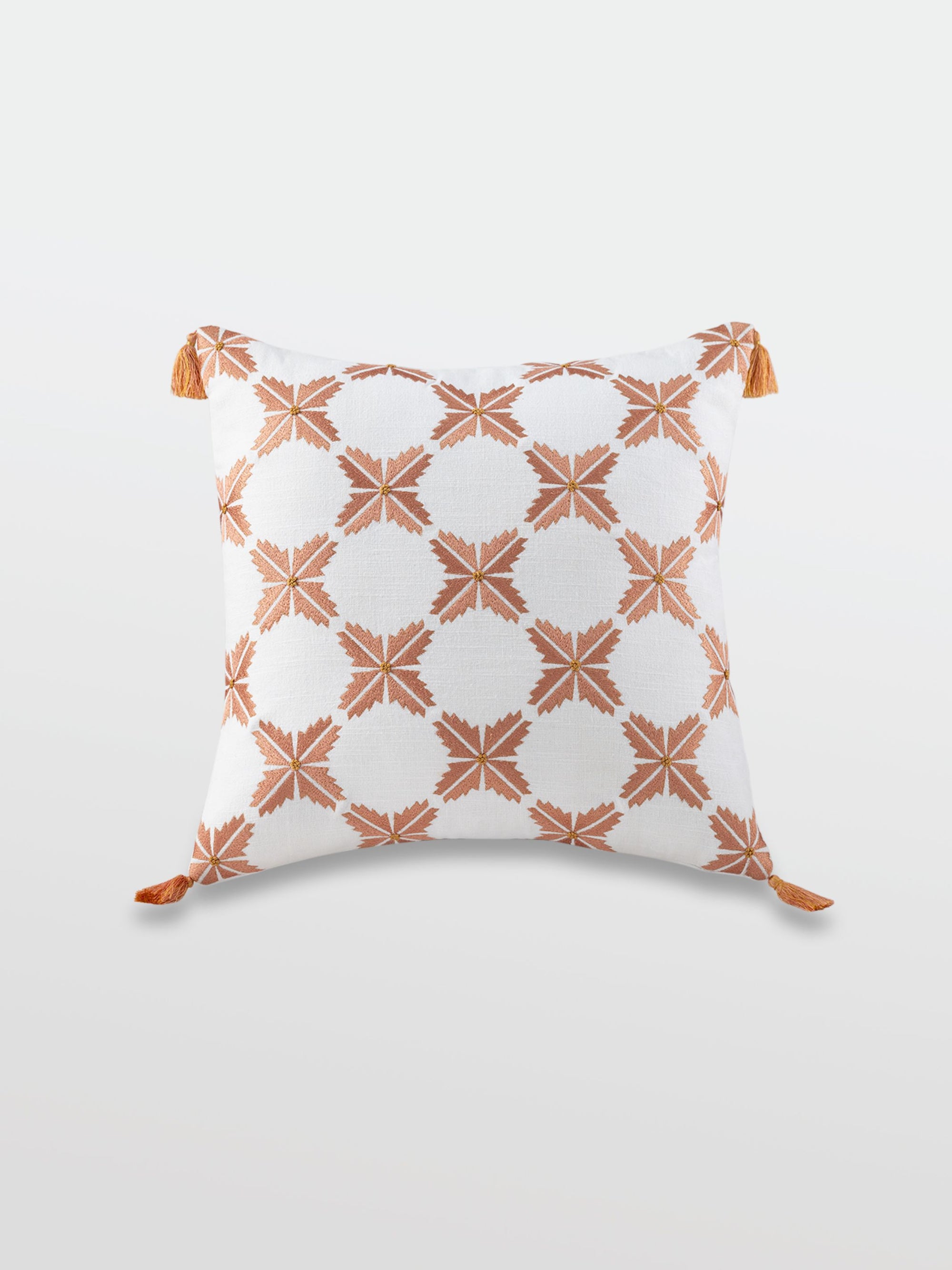 Cushion Cover - Preeta Bagh White Embroidered