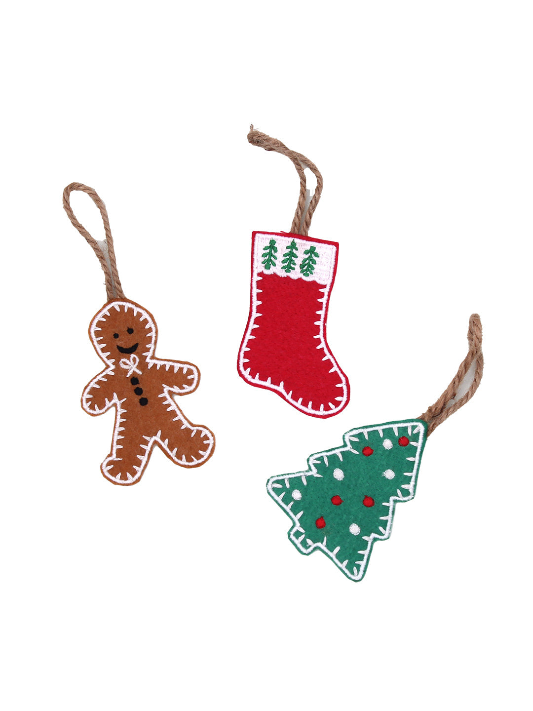 Christmas Ornament - Set Of 3 (Multi)
