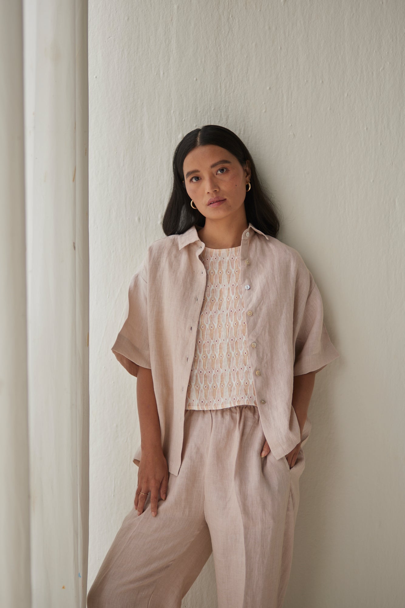 Oasis Linen Pink Co-ord Set